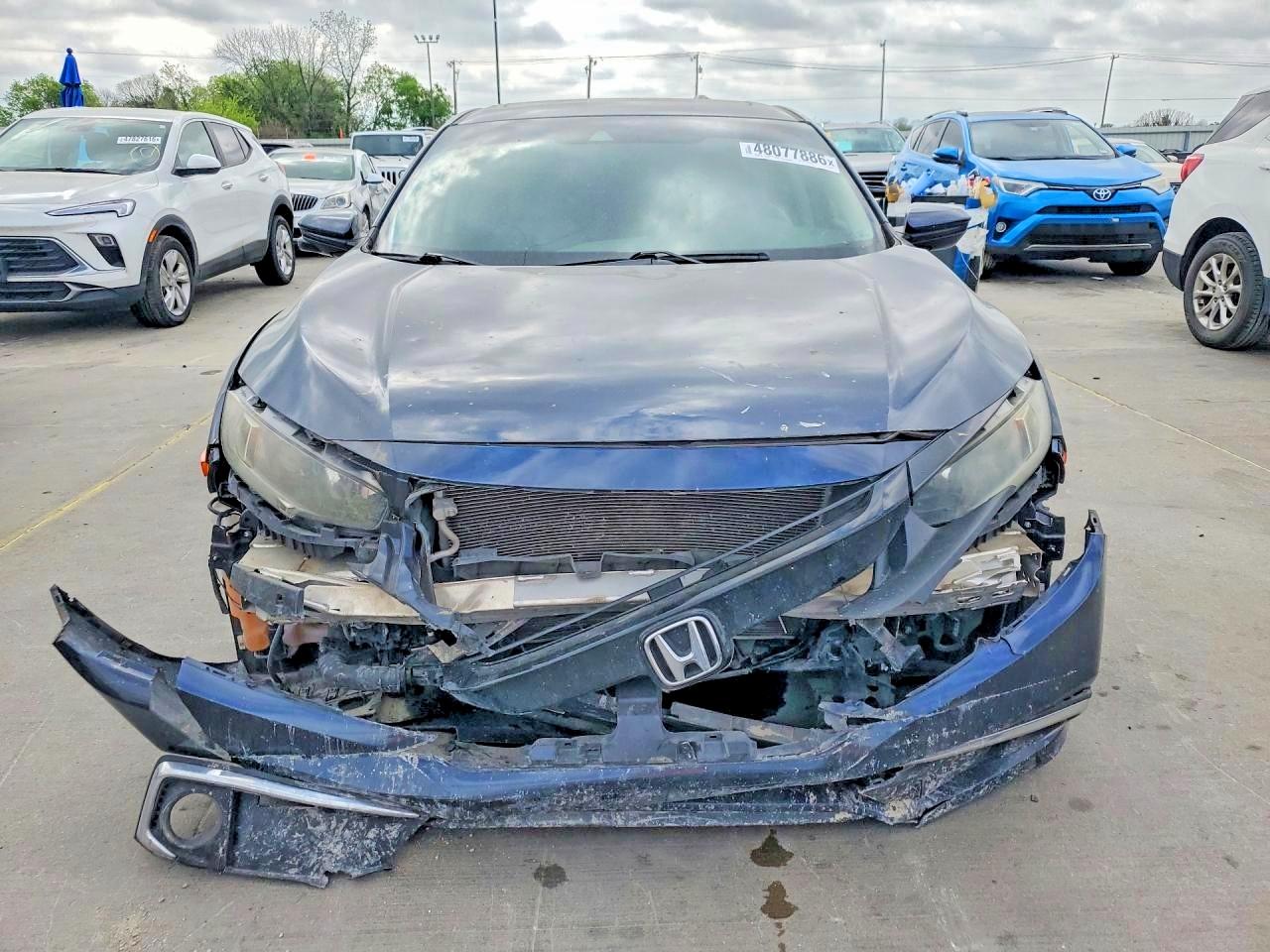 2019 Honda Civic Ex Blue vin: 19XFC1F3XKE205523