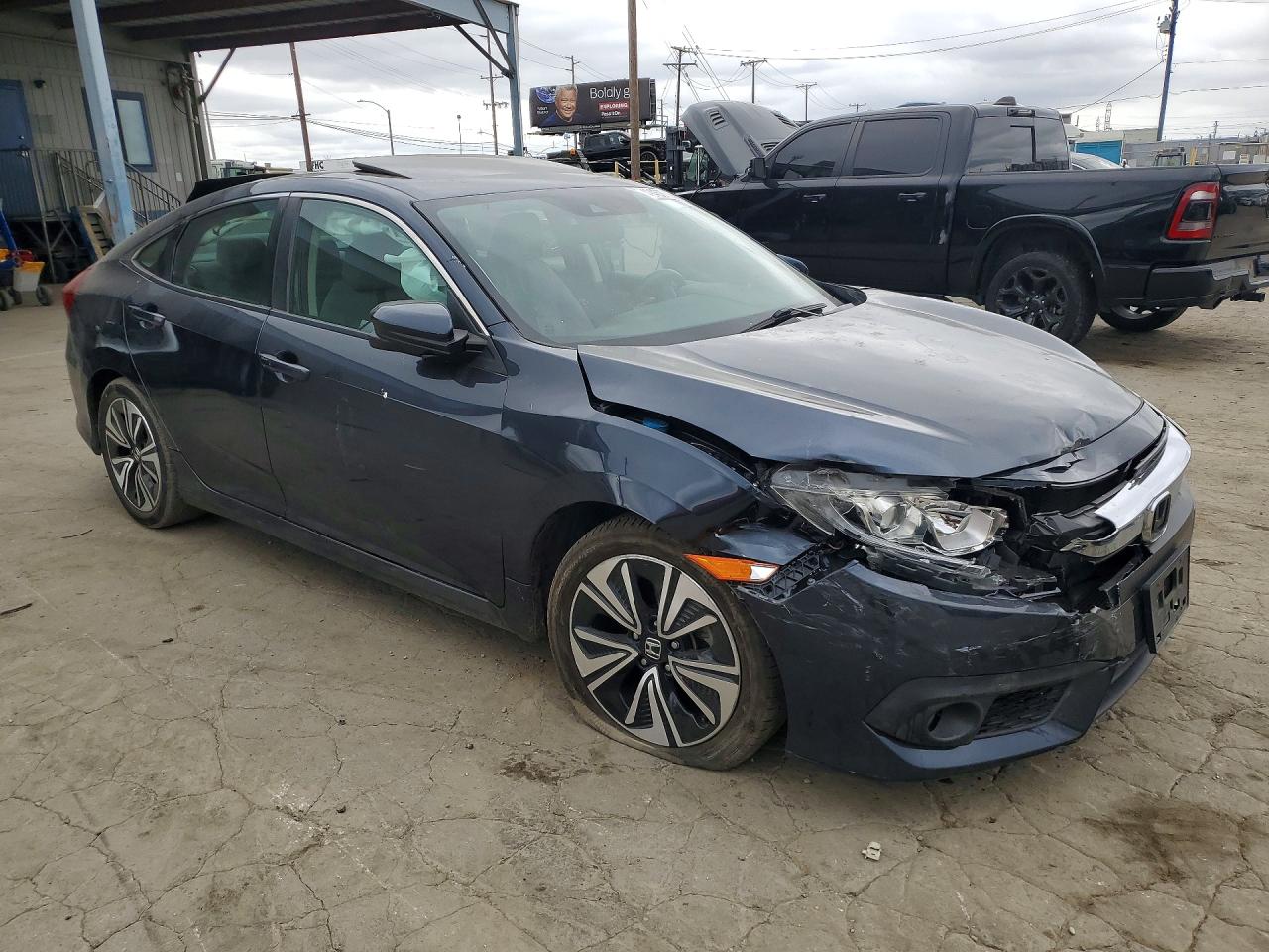 2017 Honda Civic Ex Blue vin: 19XFC1F43HE206739