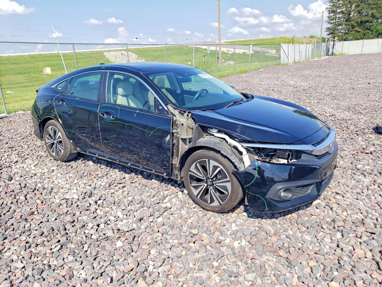 2017 Honda Civic Ex Black vin: 19XFC1F47HE001280