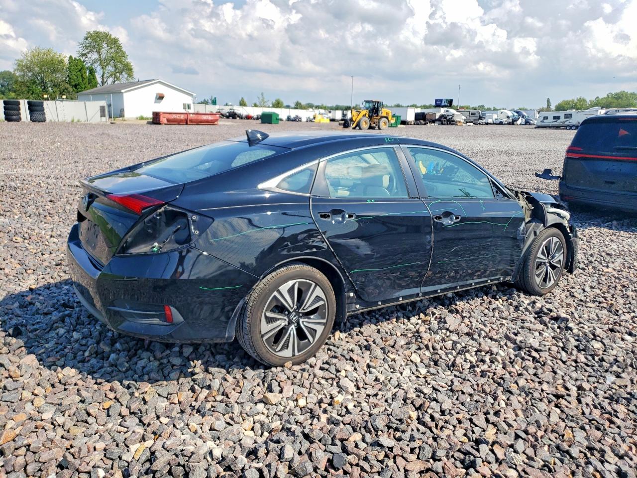 2017 Honda Civic Ex Black vin: 19XFC1F47HE001280