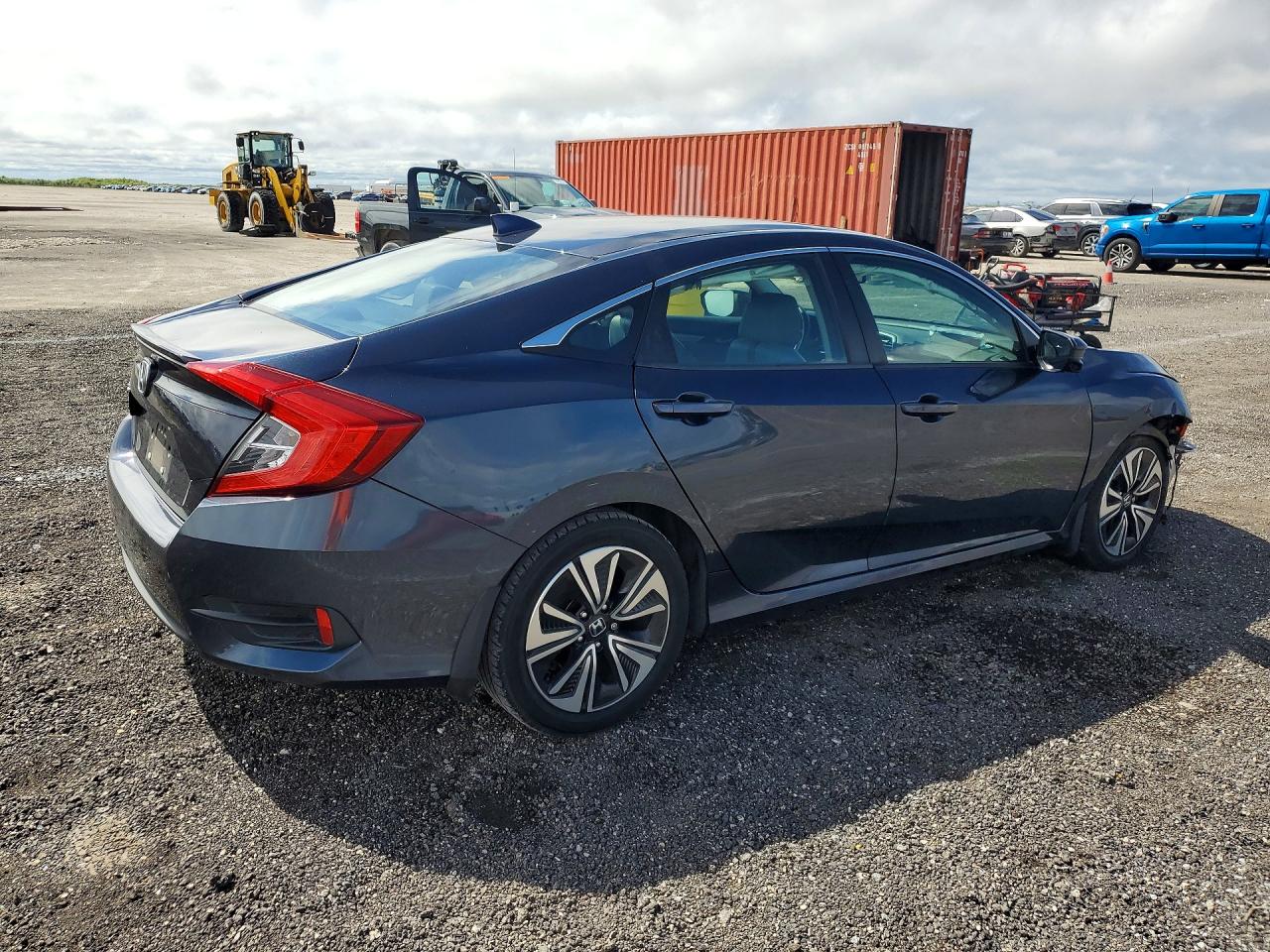 2017 Honda Civic Exl Blue vin: 19XFC1F71HE018375