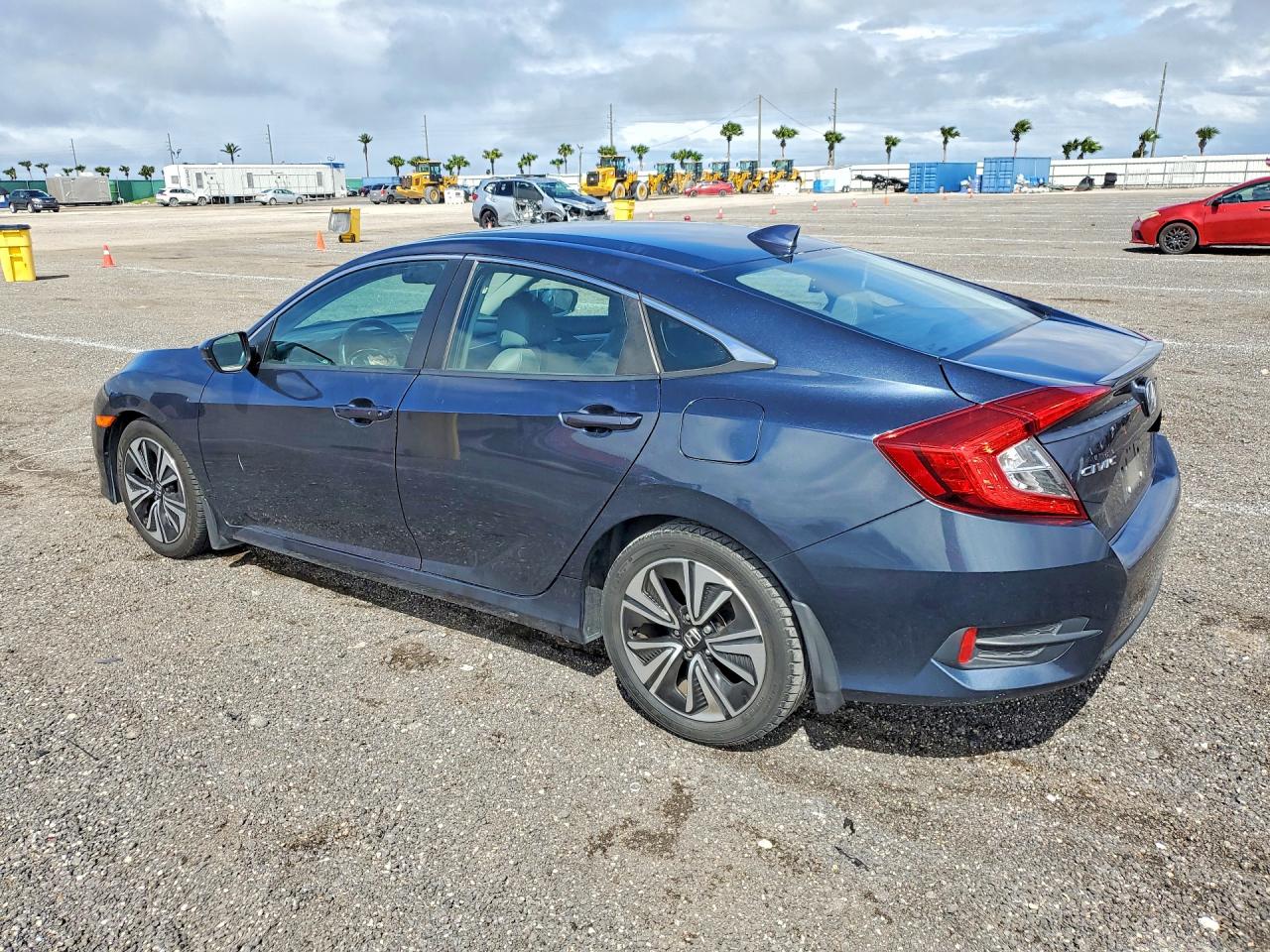 2017 Honda Civic Exl Blue vin: 19XFC1F71HE018375