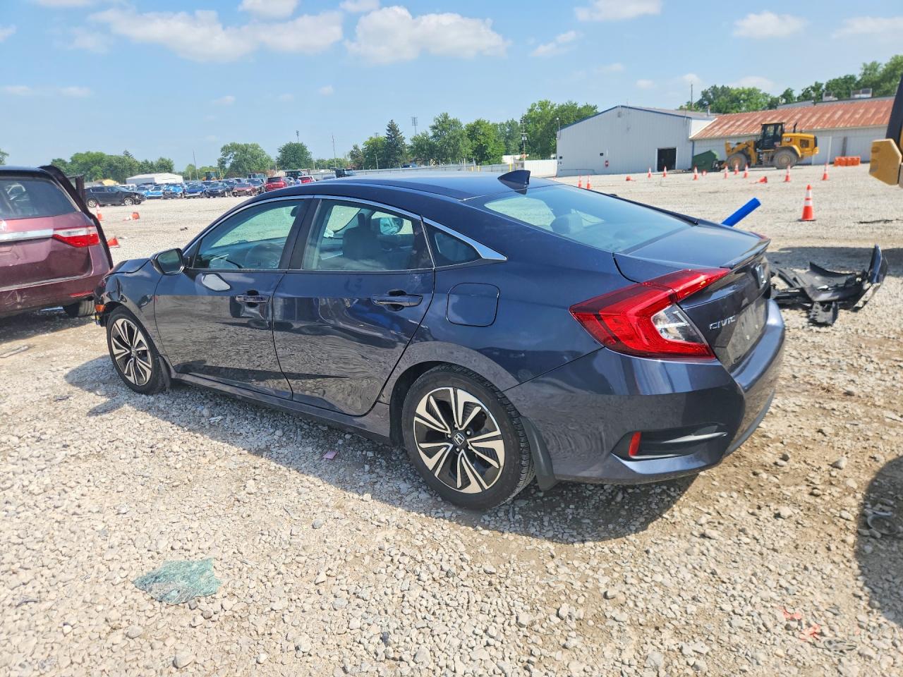 2017 Honda Civic Exl Silver vin: 19XFC1F71HE022376