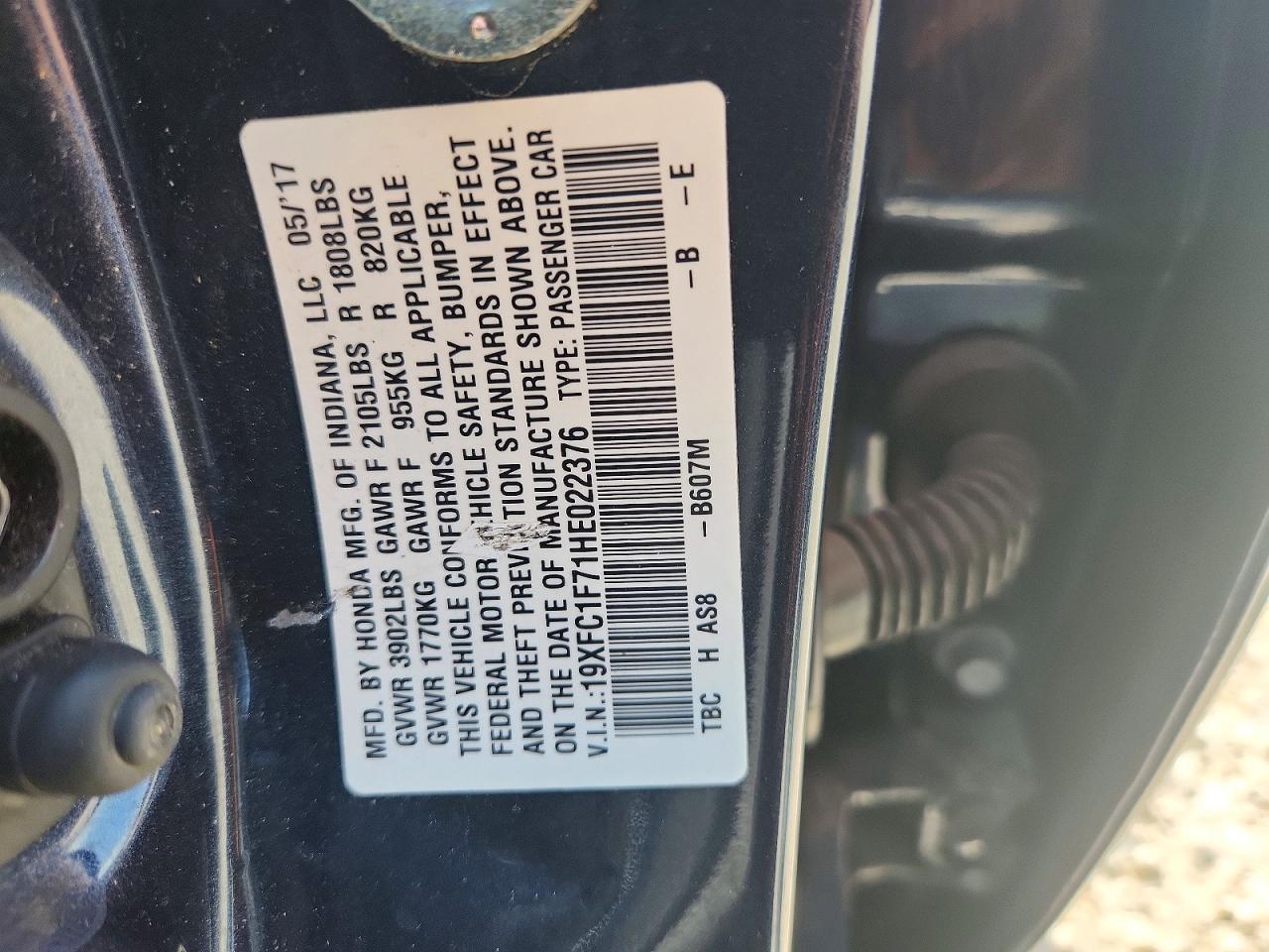 2017 Honda Civic Exl Silver vin: 19XFC1F71HE022376
