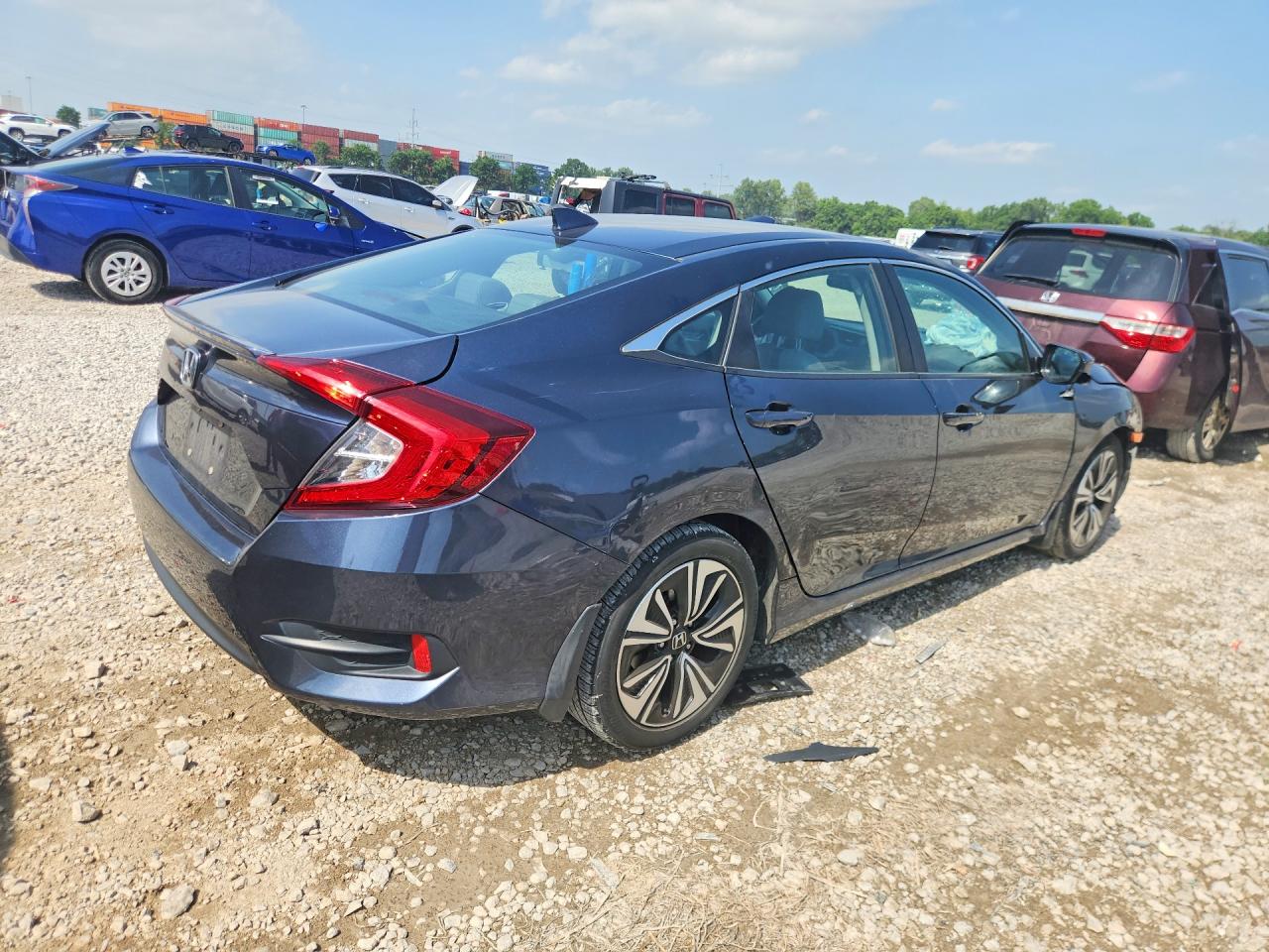 2017 Honda Civic Exl Silver vin: 19XFC1F71HE022376