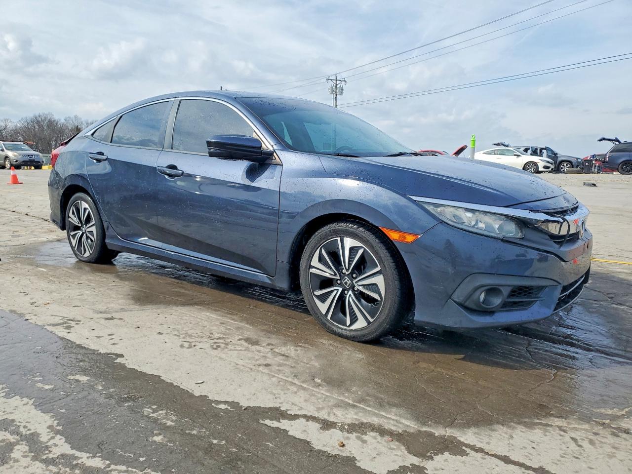 2016 Honda Civic Exl Blue vin: 19XFC1F72GE040920
