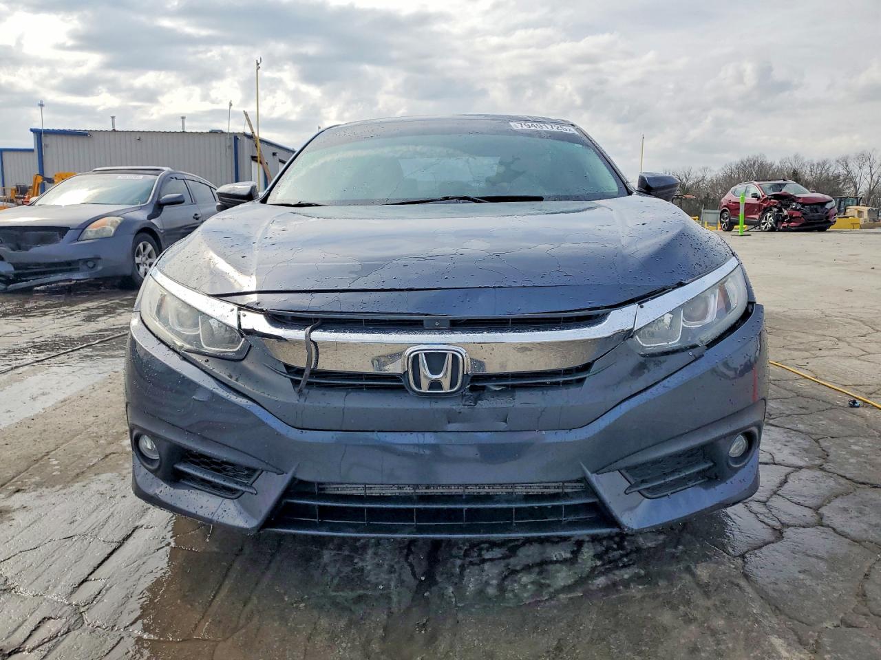 2016 Honda Civic Exl Blue vin: 19XFC1F72GE040920