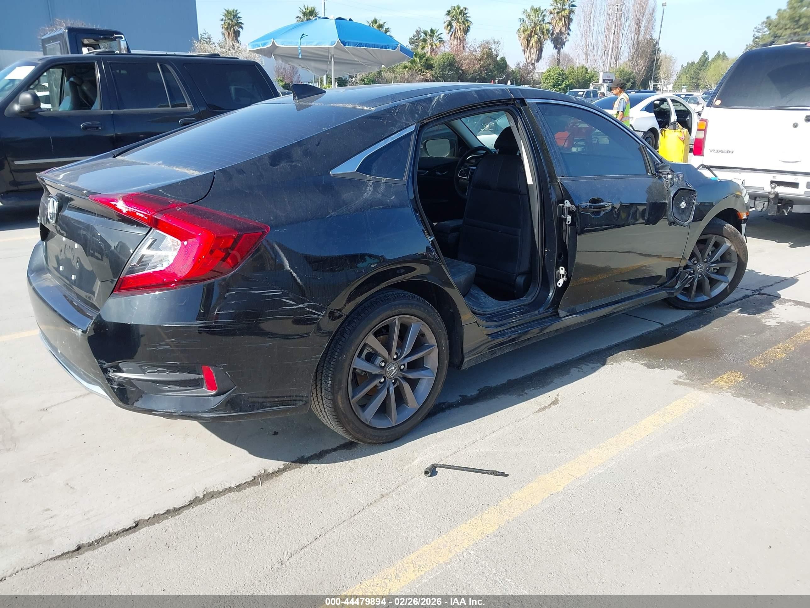 2021 Honda Civic Ex-l Gray vin: 19XFC1F74ME202879