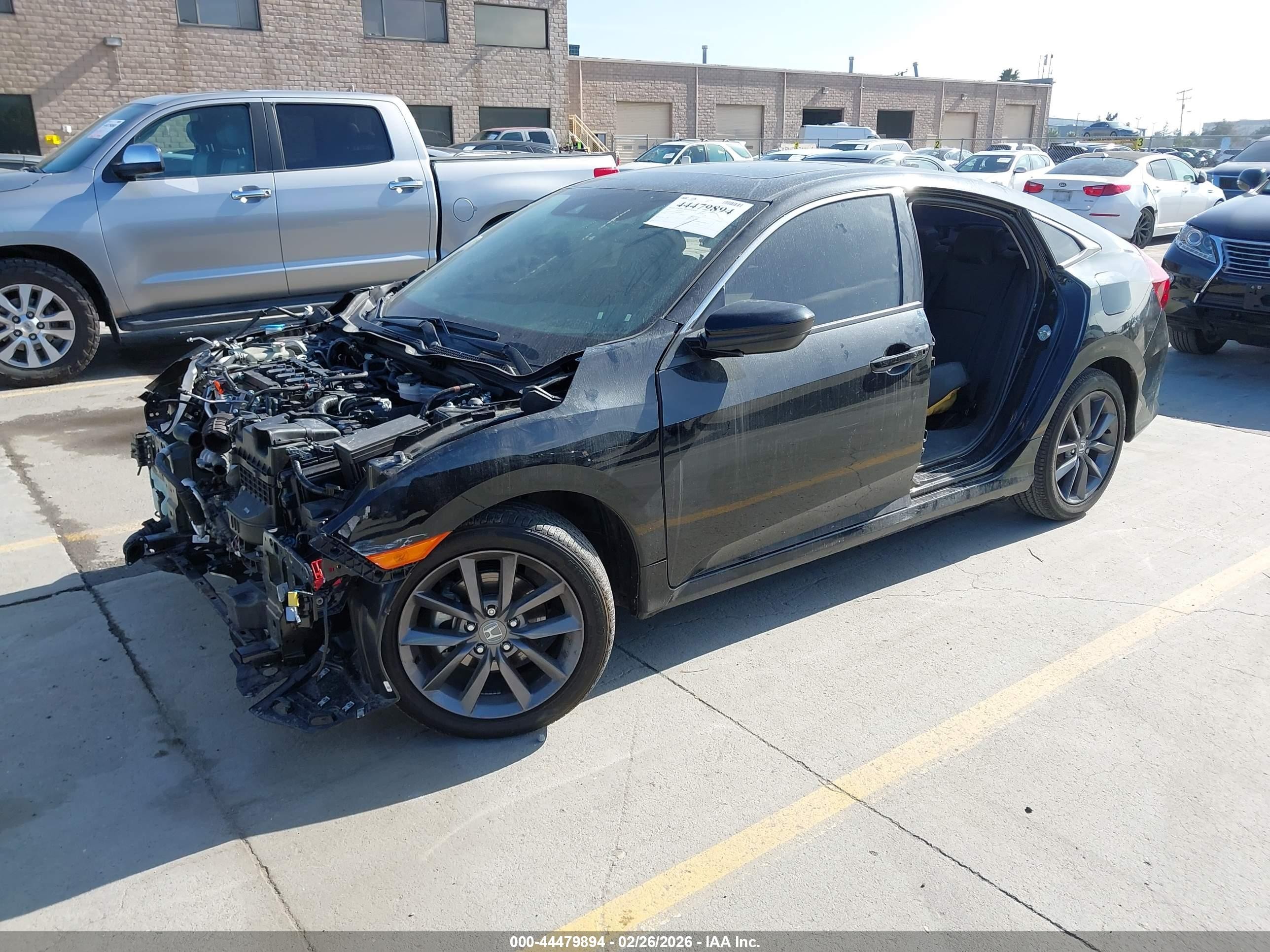 2021 Honda Civic Ex-l Gray vin: 19XFC1F74ME202879