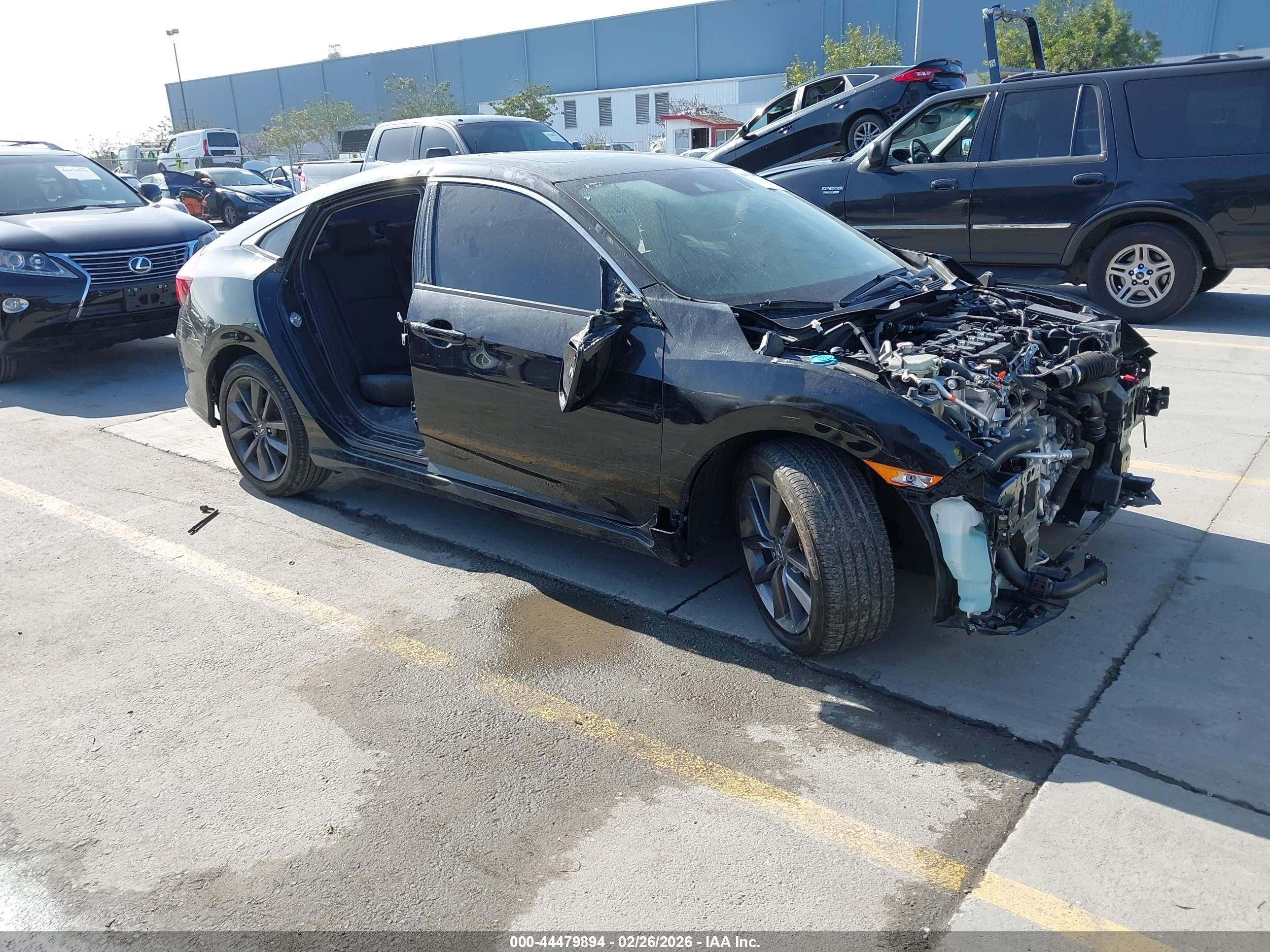 2021 Honda Civic Ex-l Gray vin: 19XFC1F74ME202879