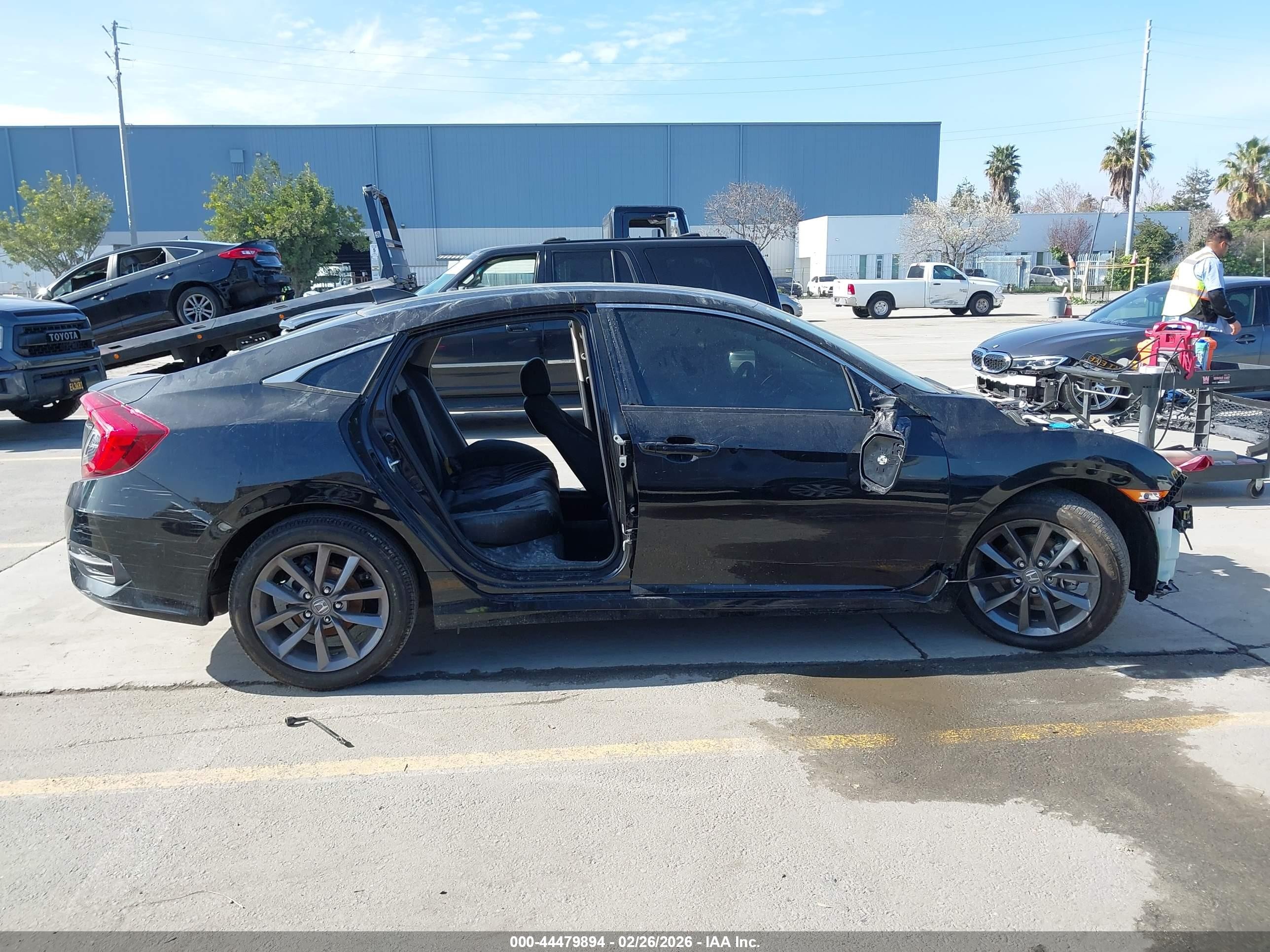 2021 Honda Civic Ex-l Gray vin: 19XFC1F74ME202879