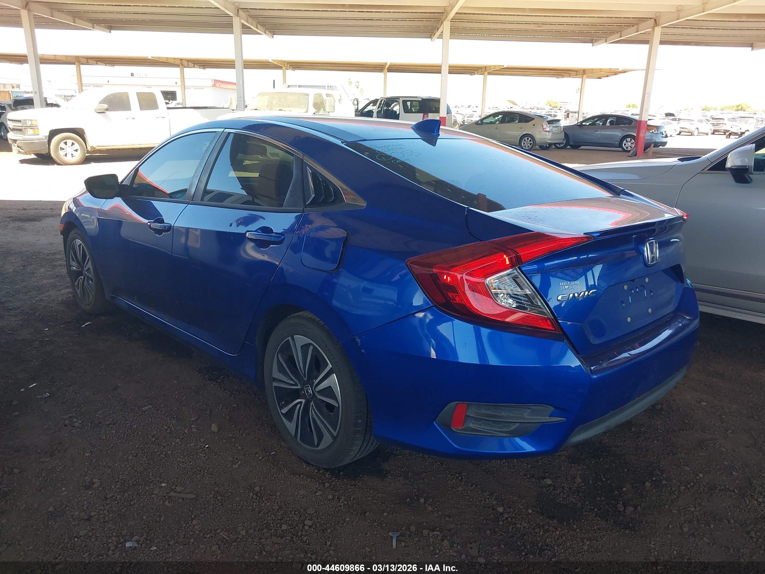 2016 Honda Civic Ex-l Blue vin: 19XFC1F75GE215158