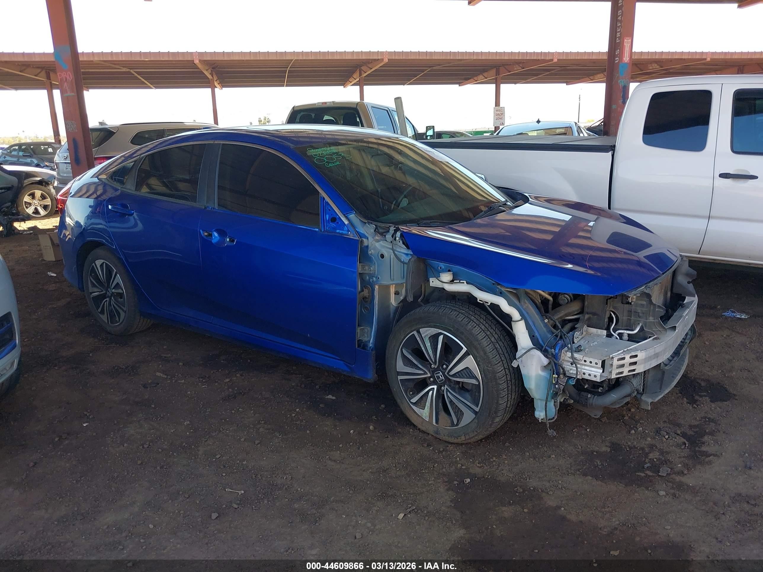 2016 Honda Civic Ex-l Blue vin: 19XFC1F75GE215158