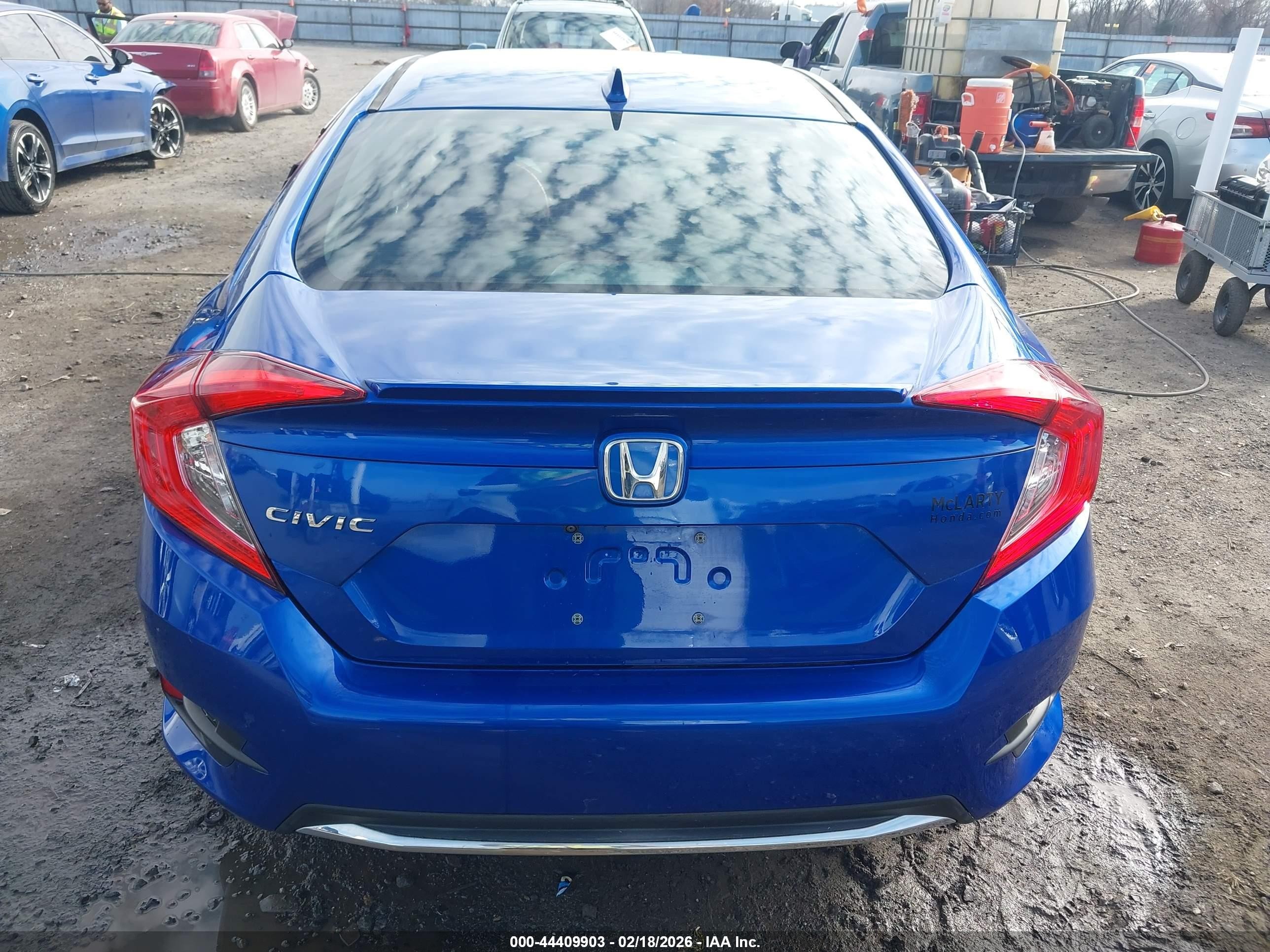 2021 Honda Civic Ex-l Blue vin: 19XFC1F76ME005700