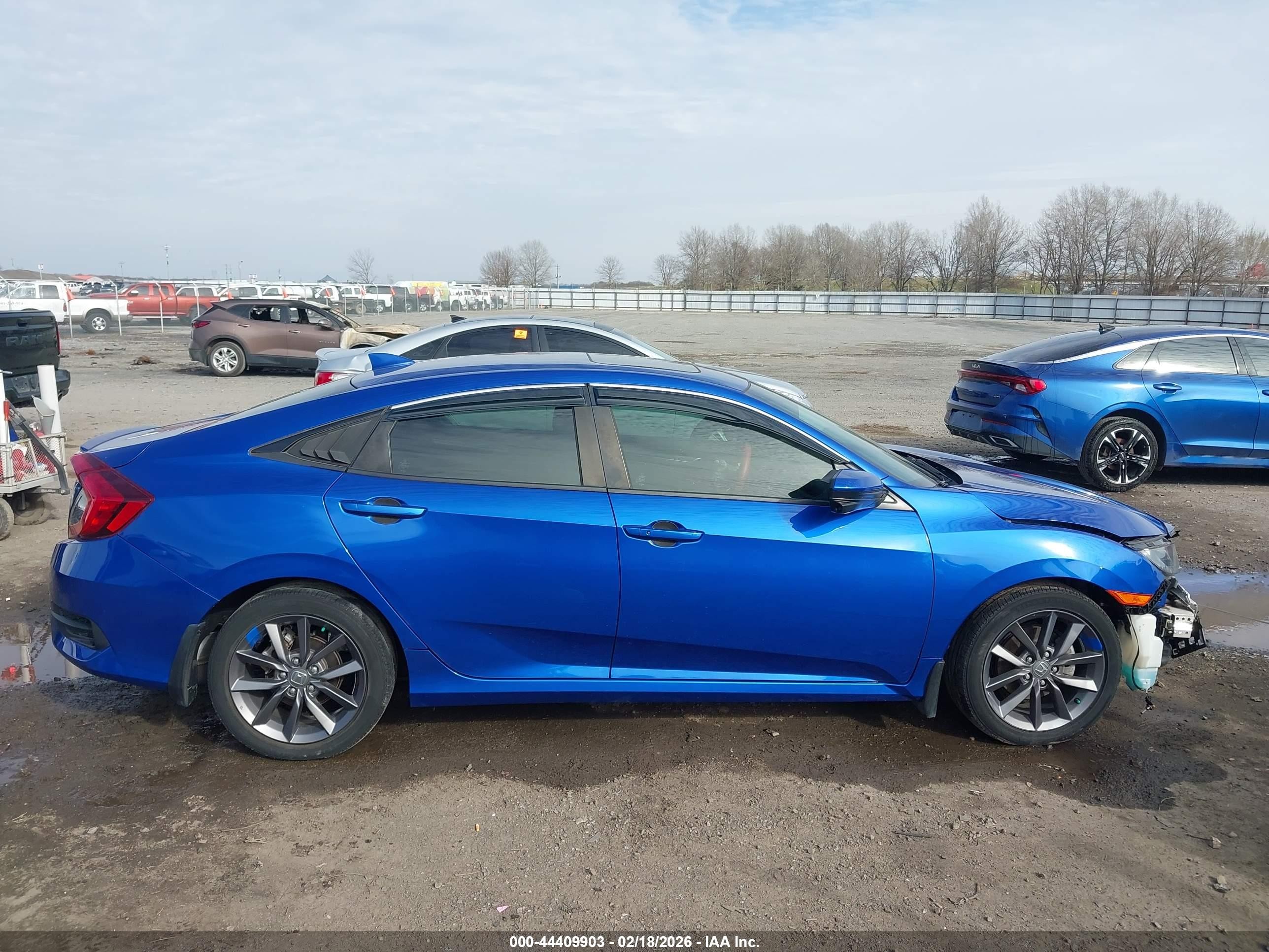 2021 Honda Civic Ex-l Blue vin: 19XFC1F76ME005700