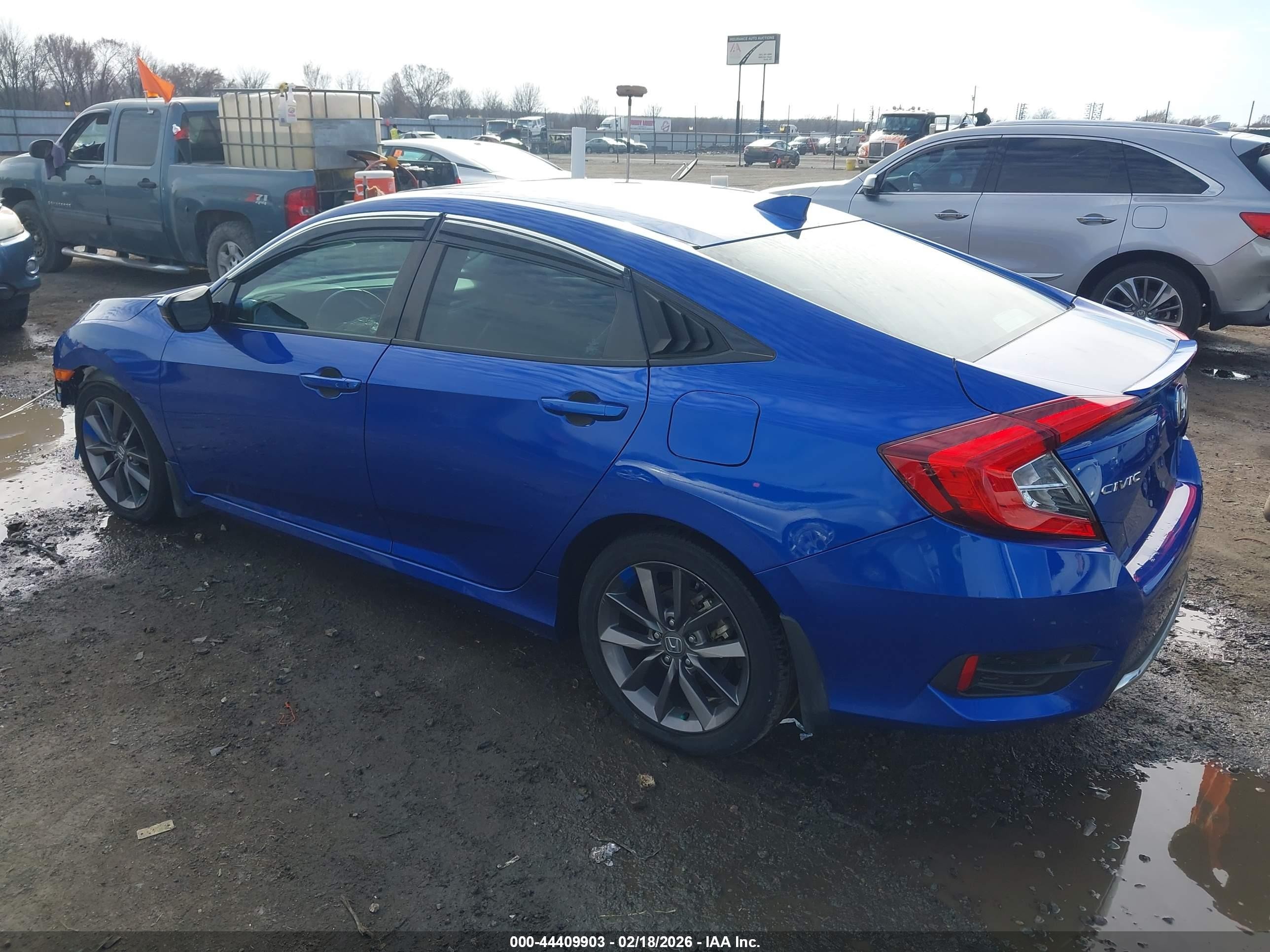 2021 Honda Civic Ex-l Blue vin: 19XFC1F76ME005700