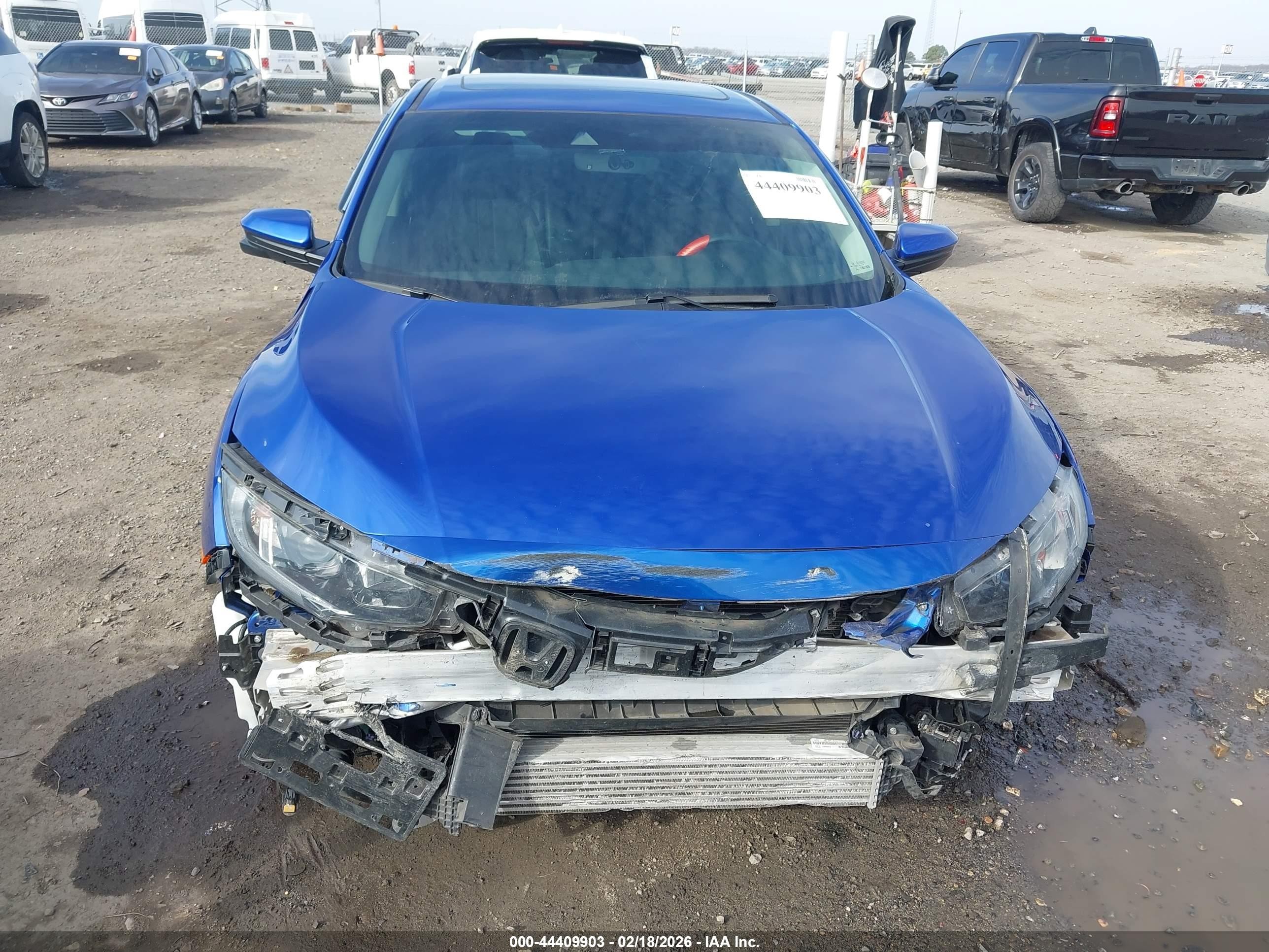 2021 Honda Civic Ex-l Blue vin: 19XFC1F76ME005700