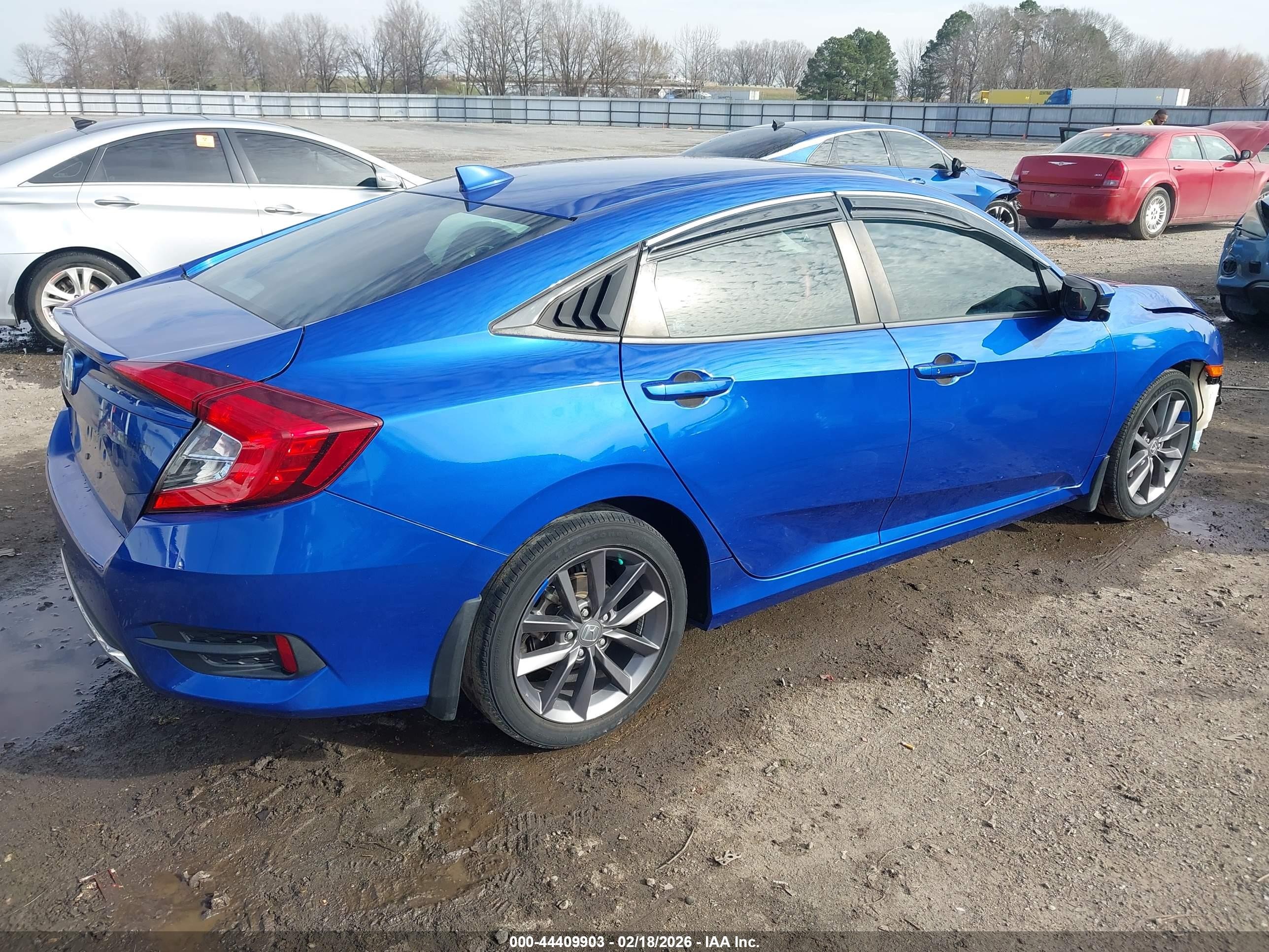 2021 Honda Civic Ex-l Blue vin: 19XFC1F76ME005700