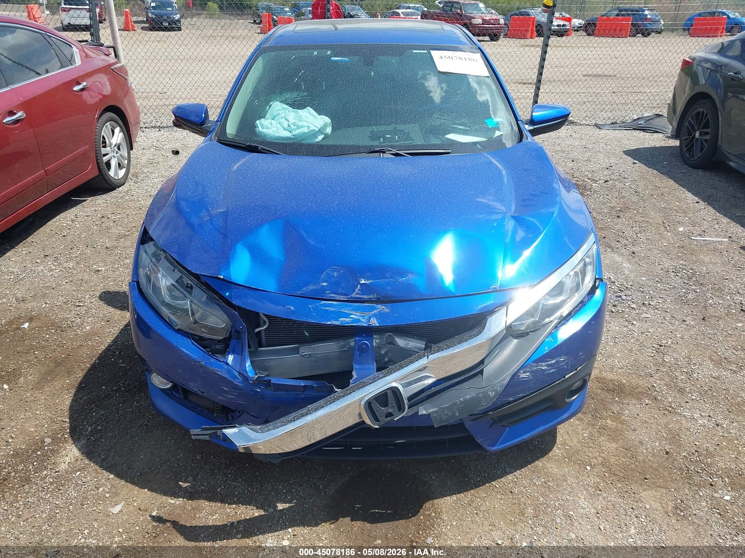 2016 Honda Civic Ex-l Blue vin: 19XFC1F77GE022087