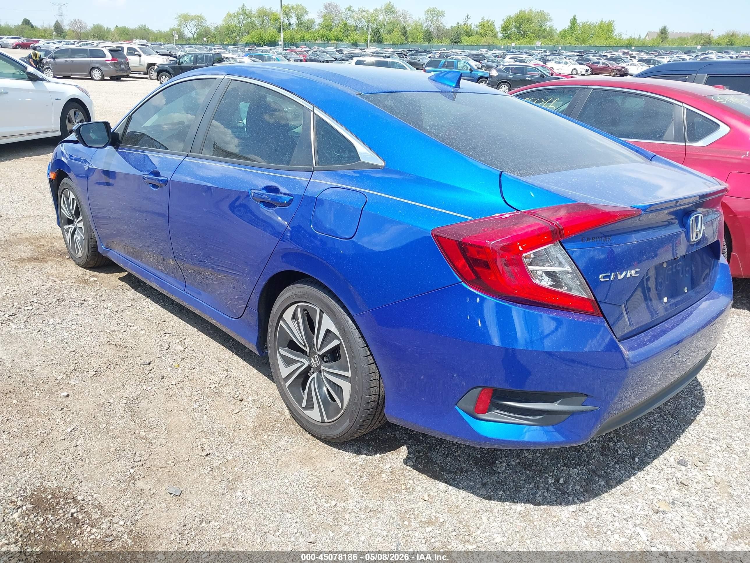 2016 Honda Civic Ex-l Blue vin: 19XFC1F77GE022087
