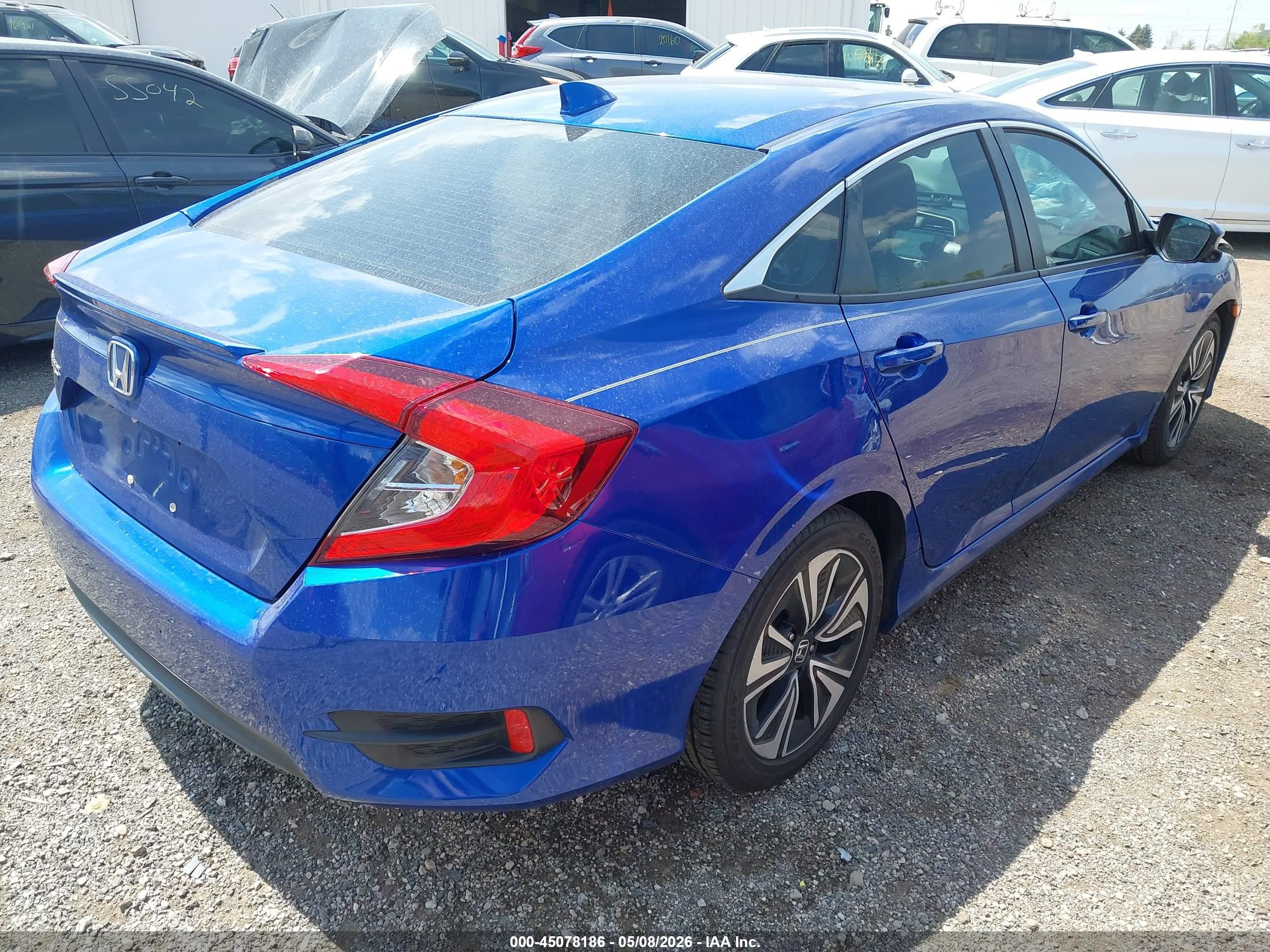 2016 Honda Civic Ex-l Blue vin: 19XFC1F77GE022087