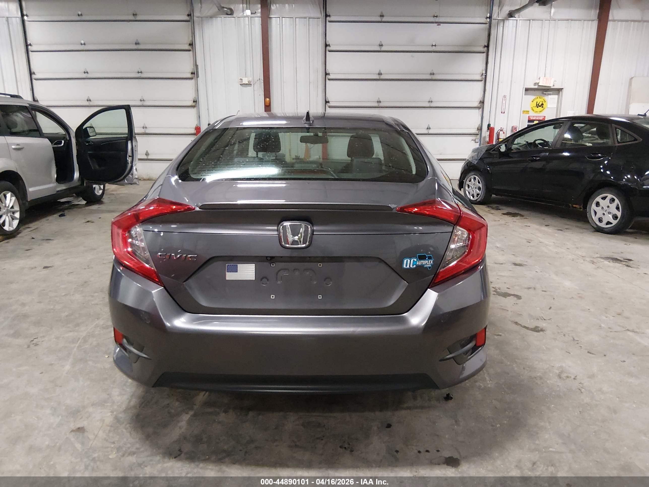 2018 Honda Civic Ex-l Gray vin: 19XFC1F78JE000462