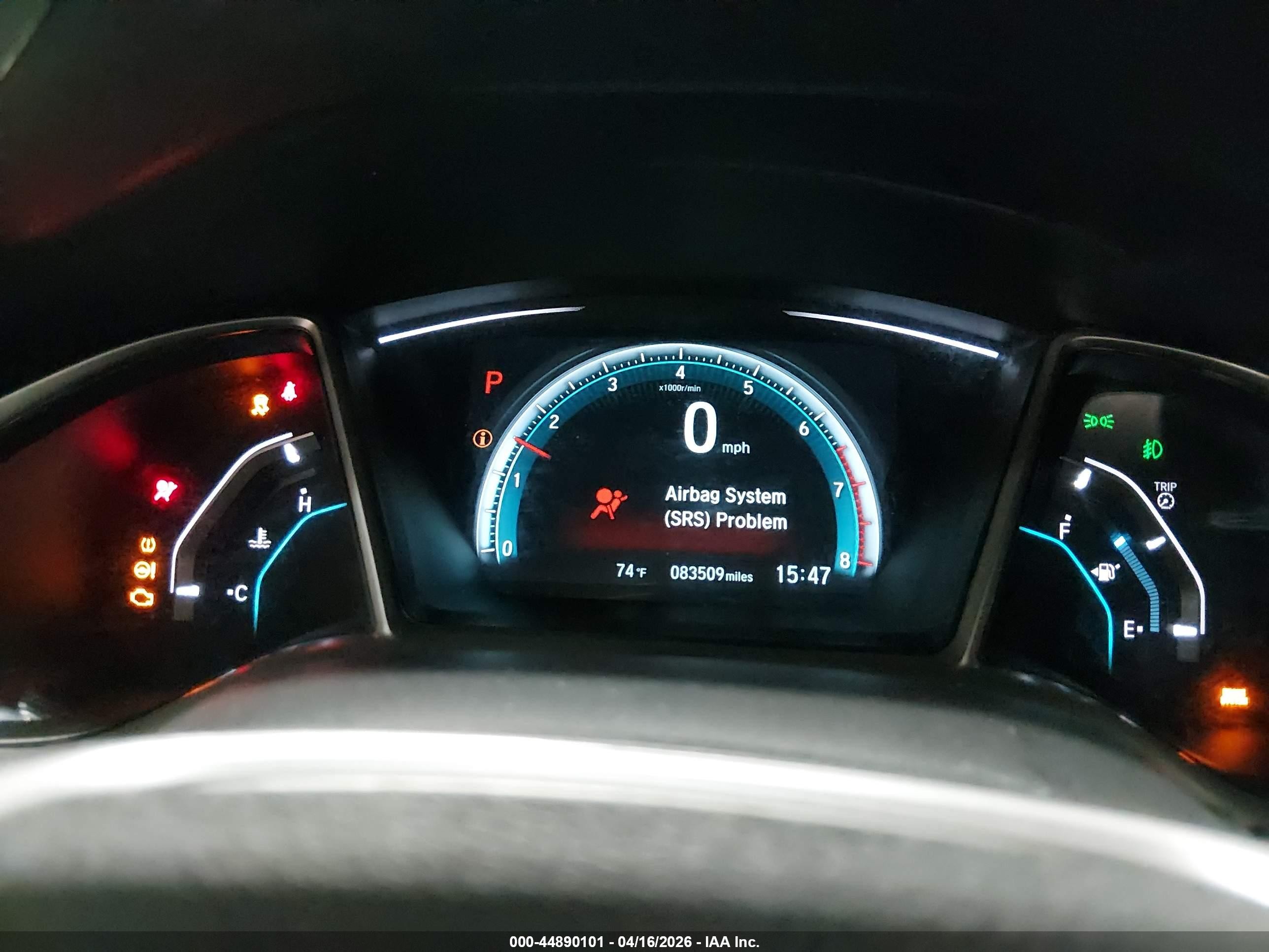 2018 Honda Civic Ex-l Gray vin: 19XFC1F78JE000462