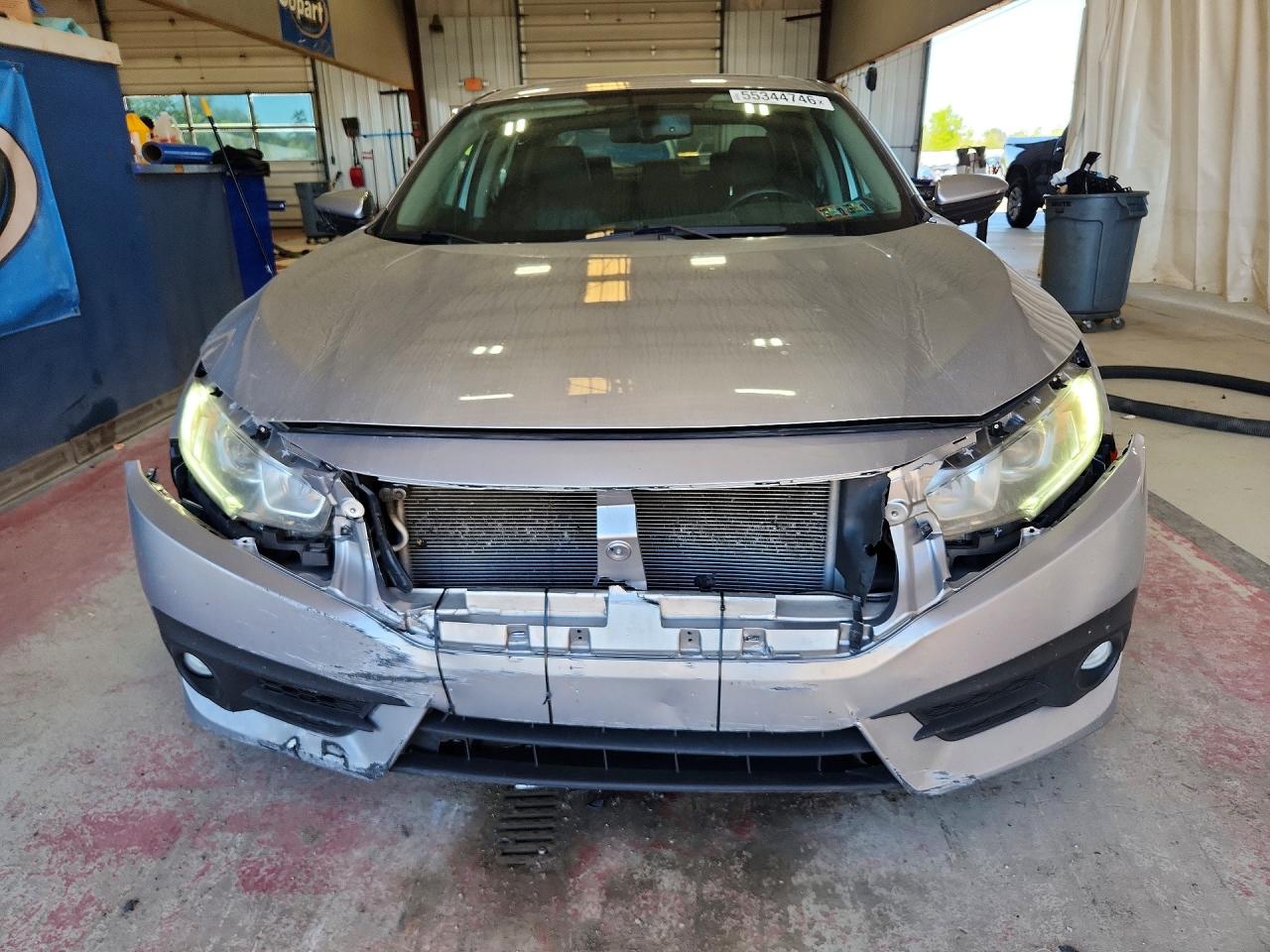 2017 Honda Civic Exl Silver vin: 19XFC1F7XHE211754