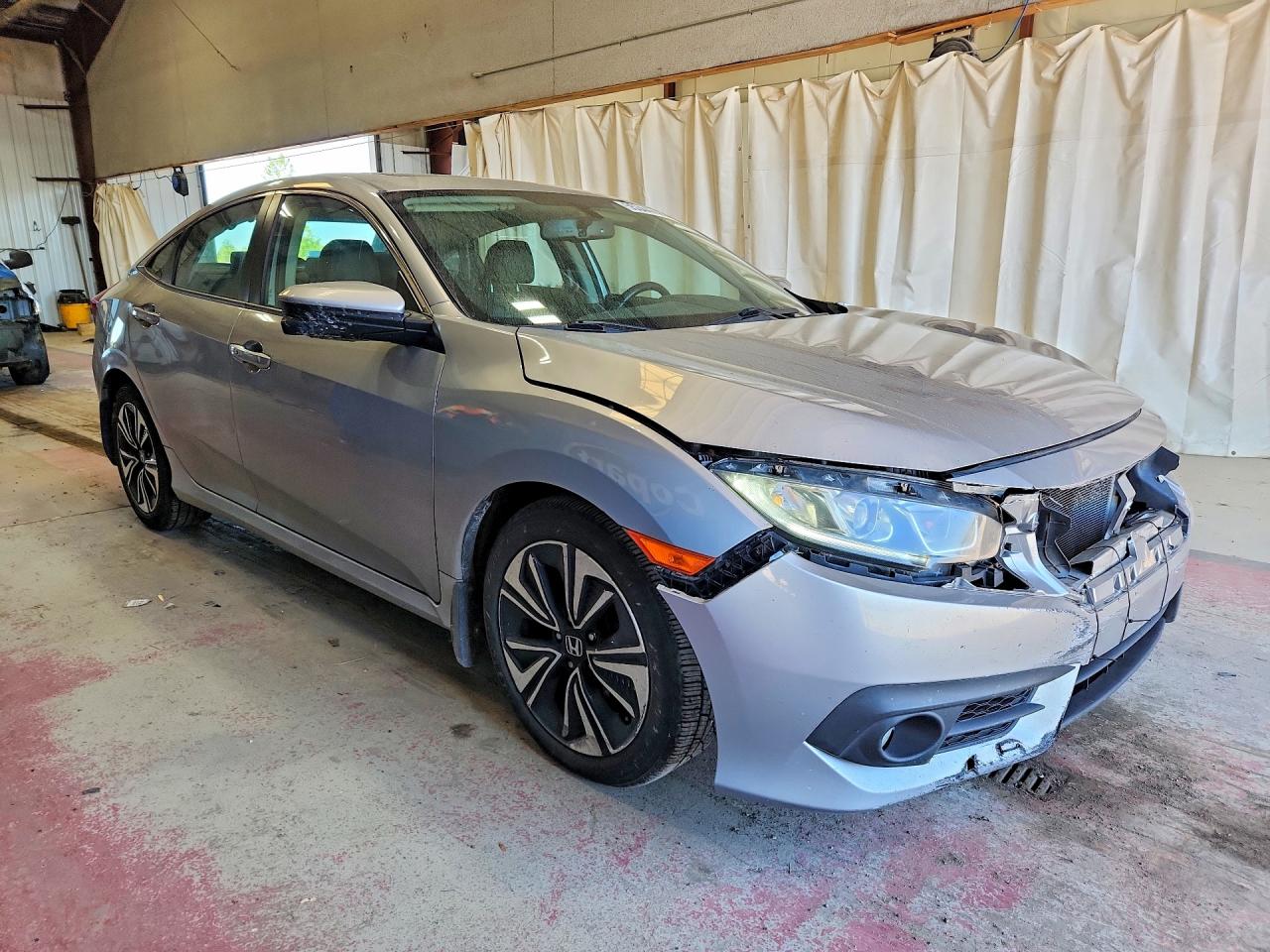 2017 Honda Civic Exl Silver vin: 19XFC1F7XHE211754