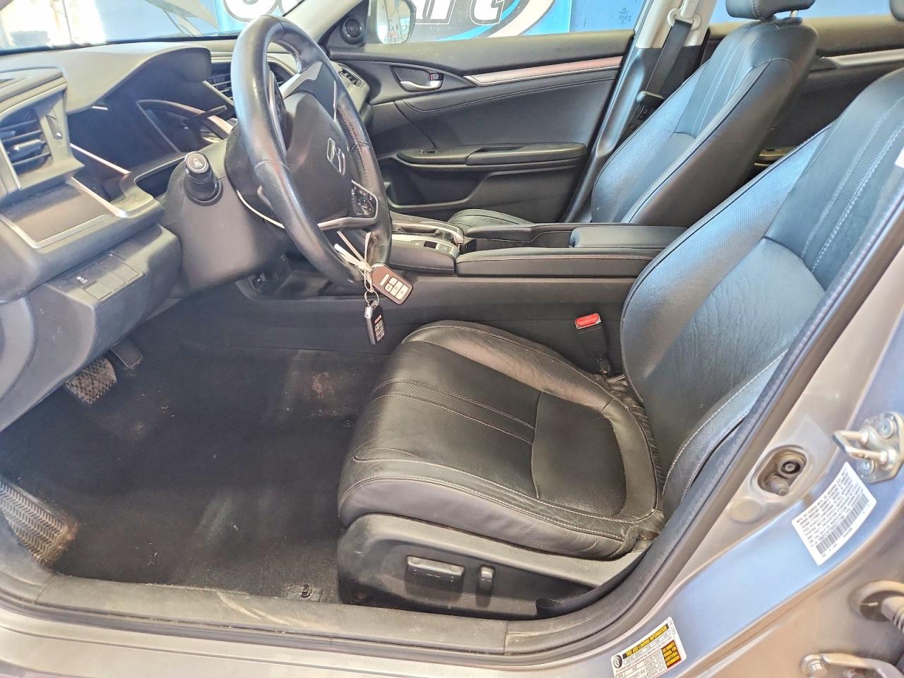 2017 Honda Civic Exl Silver vin: 19XFC1F7XHE211754