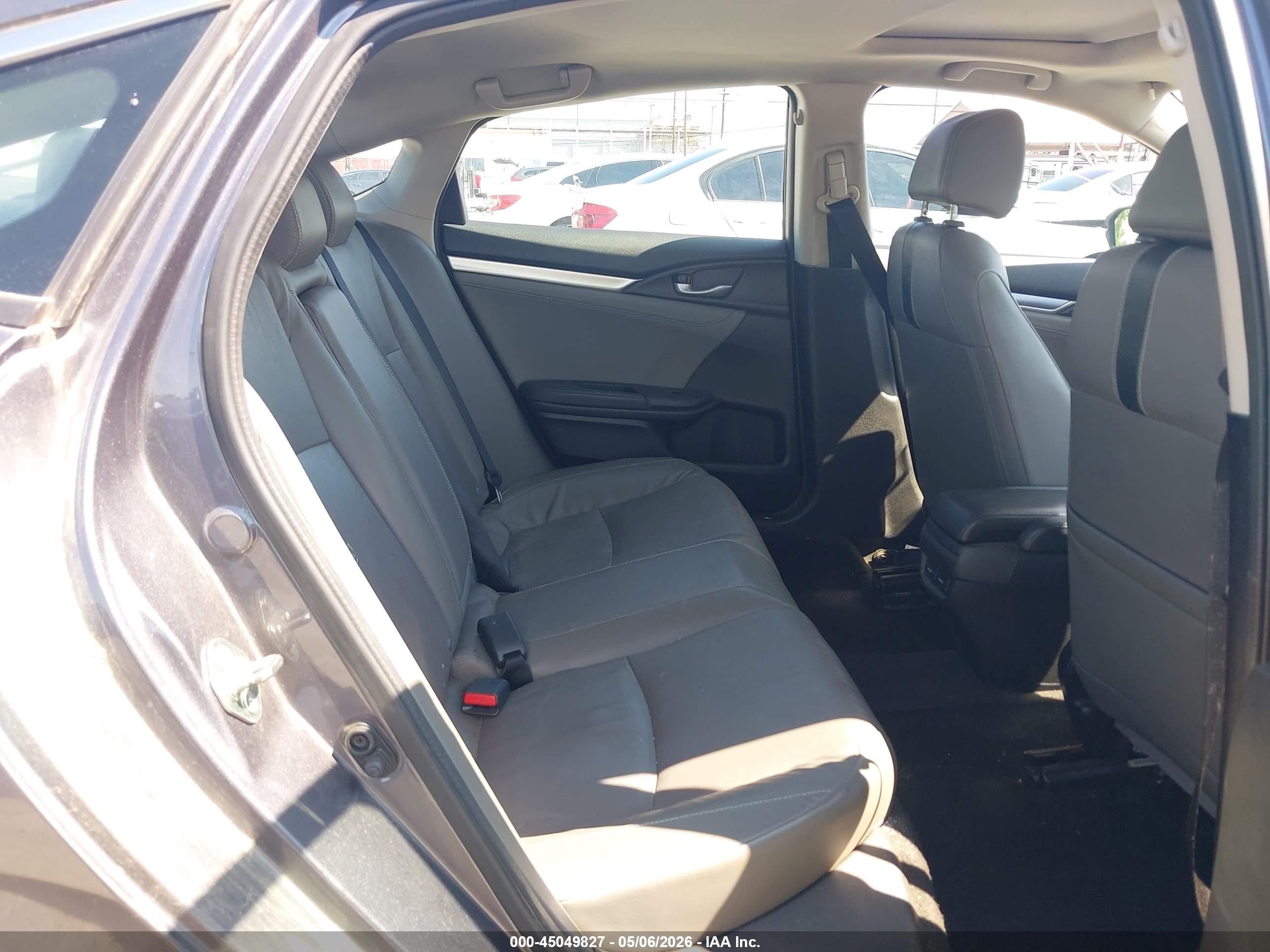 2016 Honda Civic Touring Серый vin: 19XFC1F93GE202832