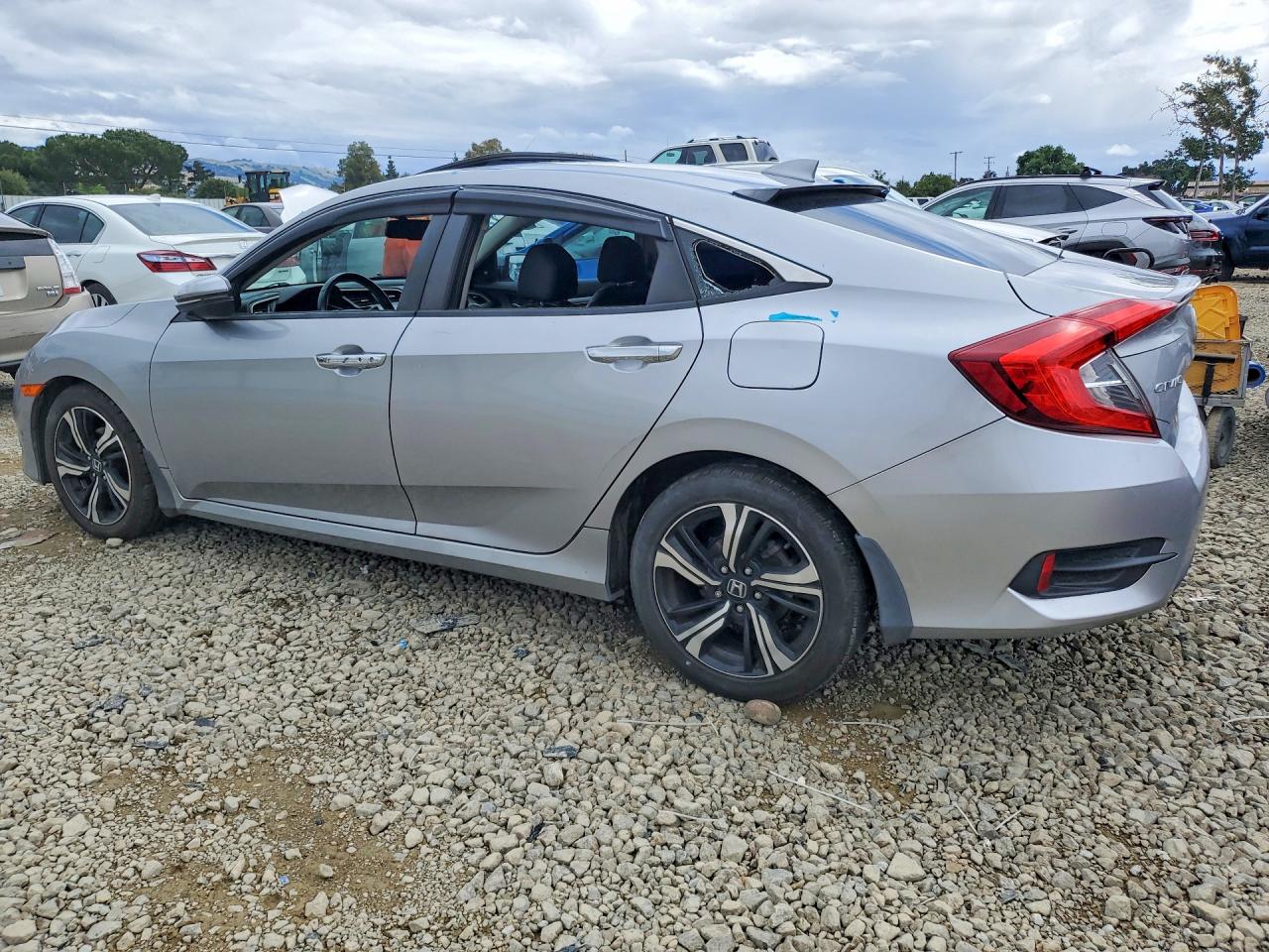 2017 Honda Civic Touring Silver vin: 19XFC1F93HE212293