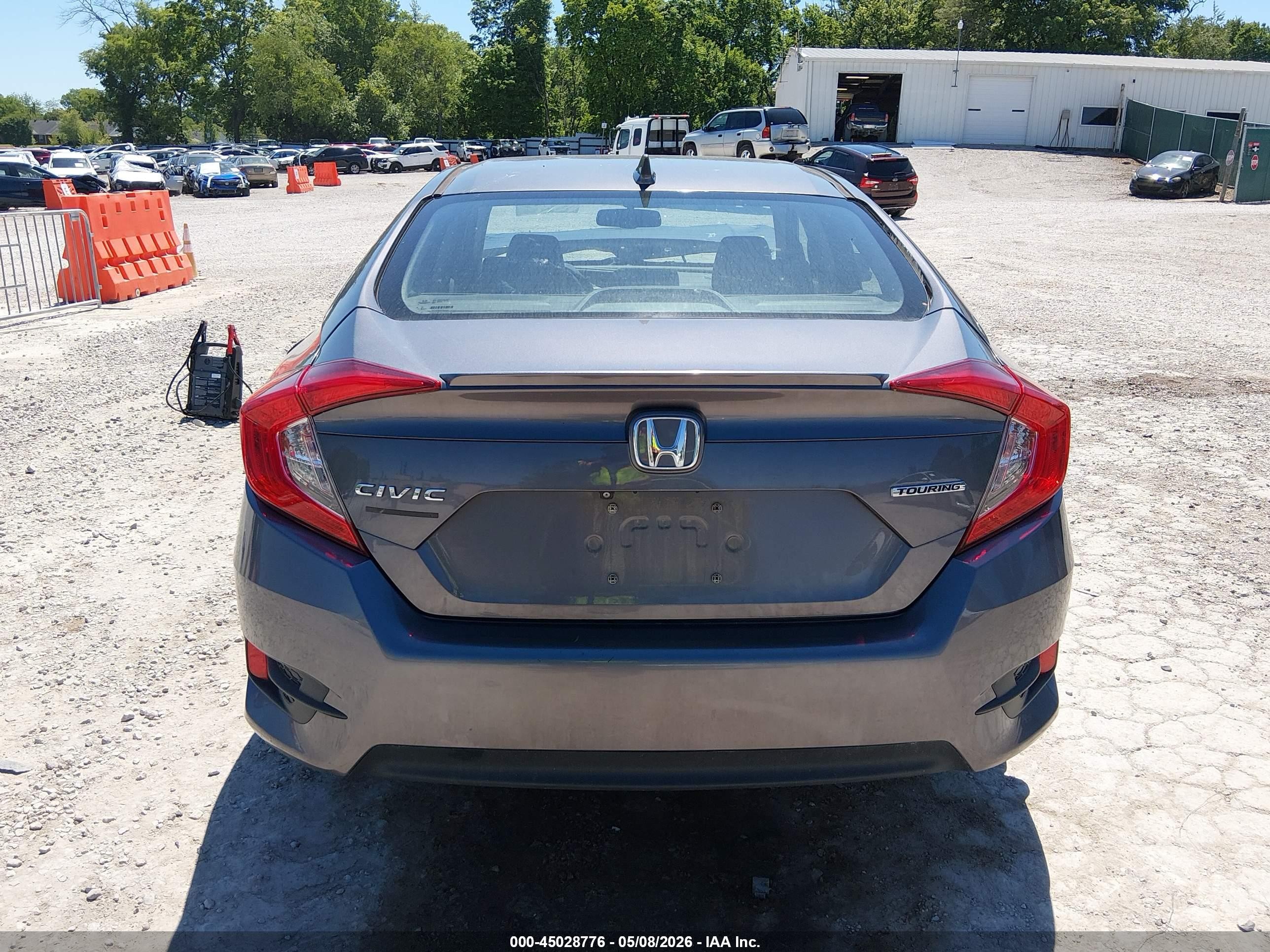 2017 Honda Civic Touring Gray vin: 19XFC1F97HE015420