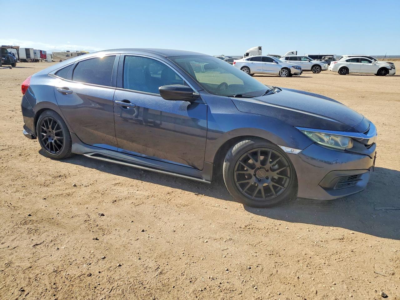 2016 Honda Civic Lx Gray vin: 19XFC2E55GE034129