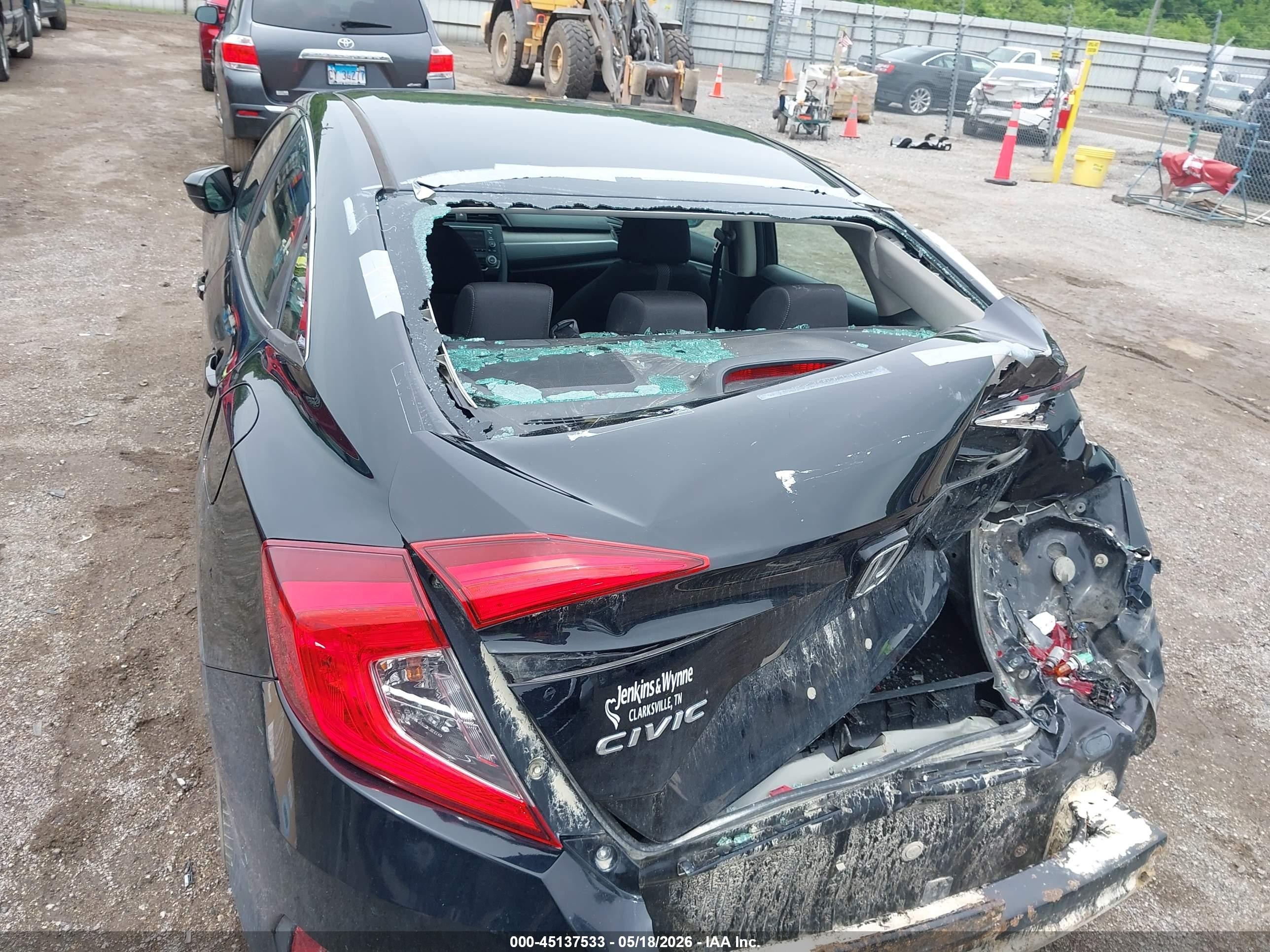 2017 Honda Civic Lx Black vin: 19XFC2E59HE013849
