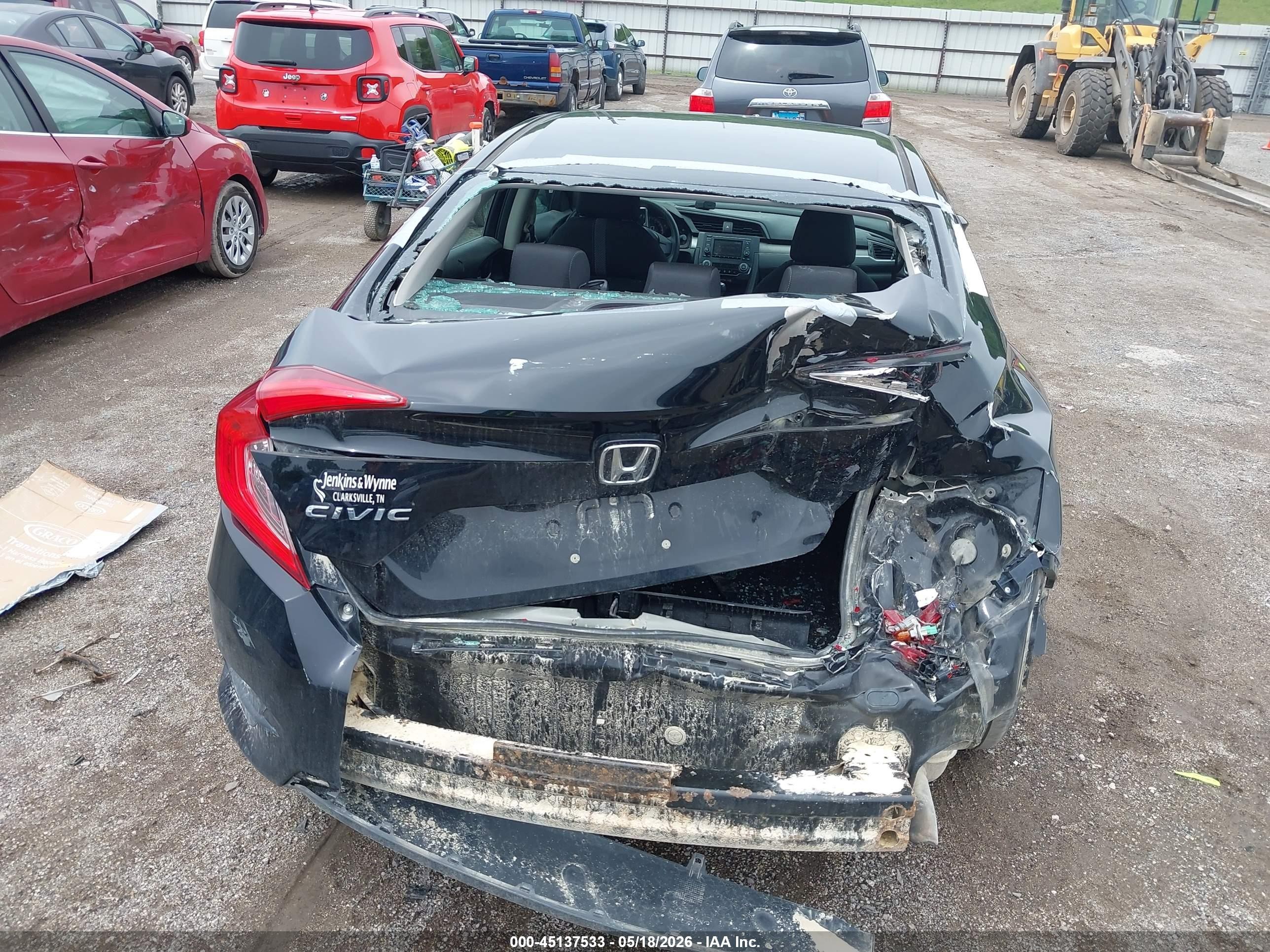 2017 Honda Civic Lx Black vin: 19XFC2E59HE013849
