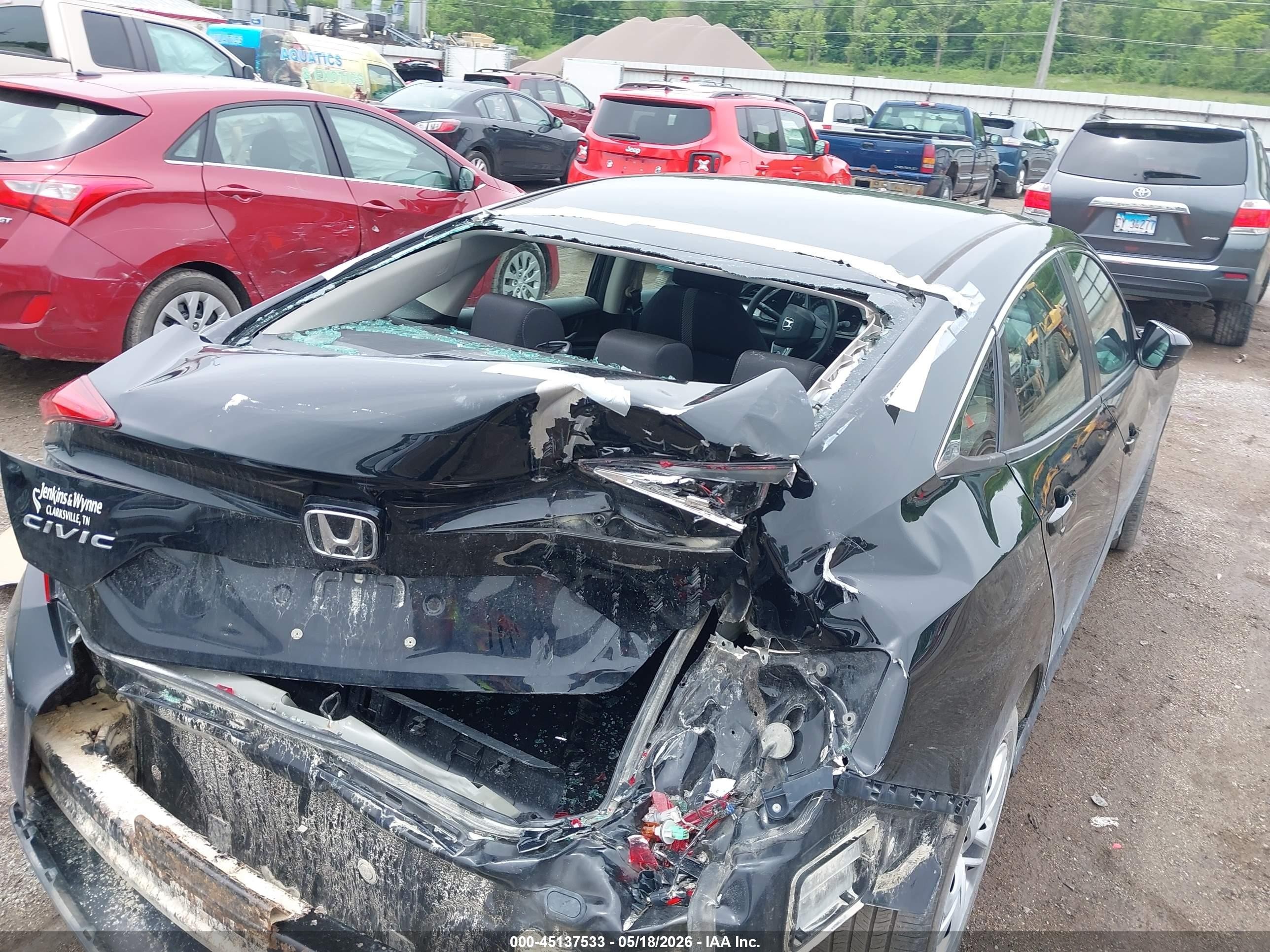 2017 Honda Civic Lx Black vin: 19XFC2E59HE013849