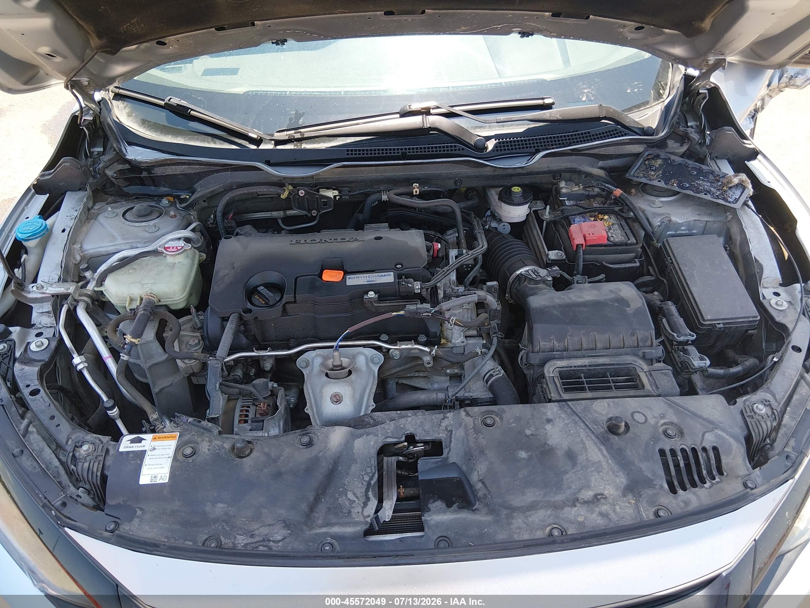 2020 Honda Civic Lx Silver vin: 19XFC2E6XLE001047