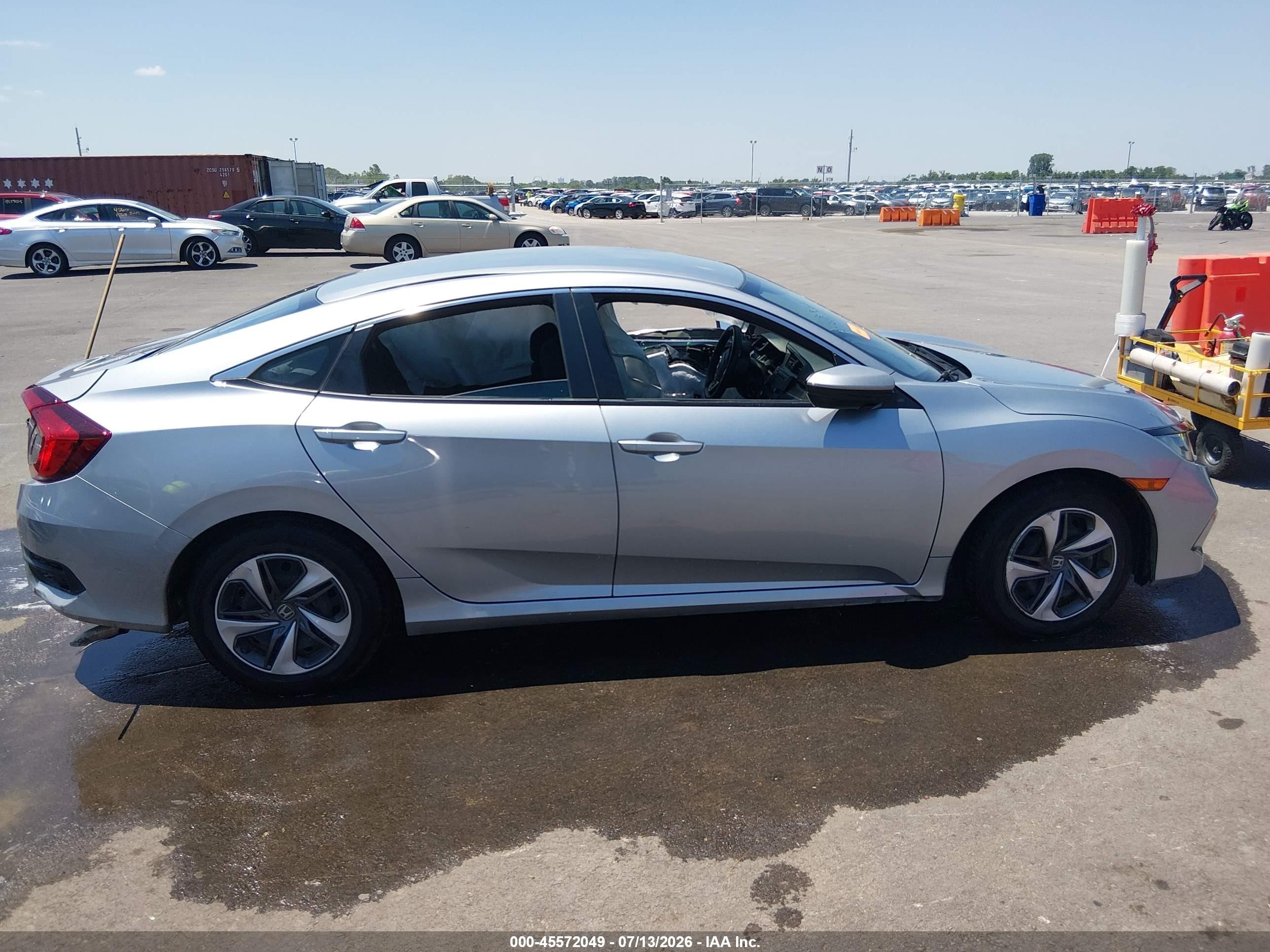 2020 Honda Civic Lx Silver vin: 19XFC2E6XLE001047