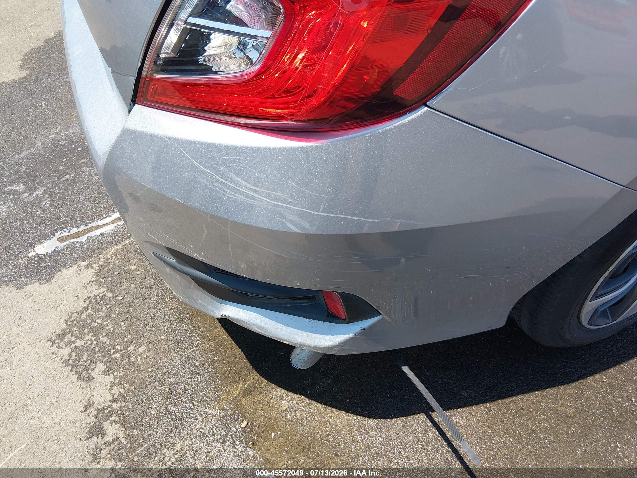 2020 Honda Civic Lx Silver vin: 19XFC2E6XLE001047