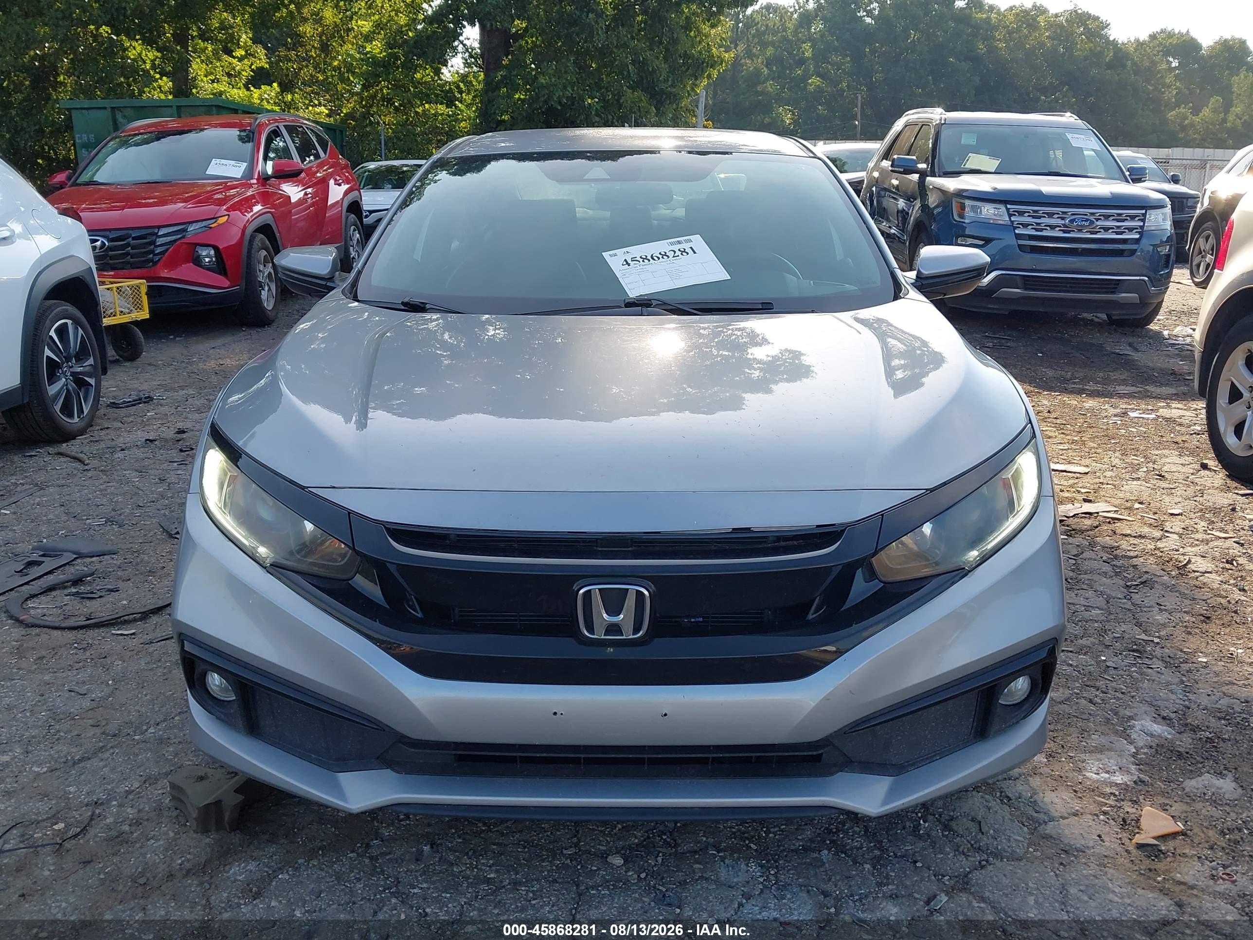 2019 Honda Civic Sport Silver vin: 19XFC2E81KE007190