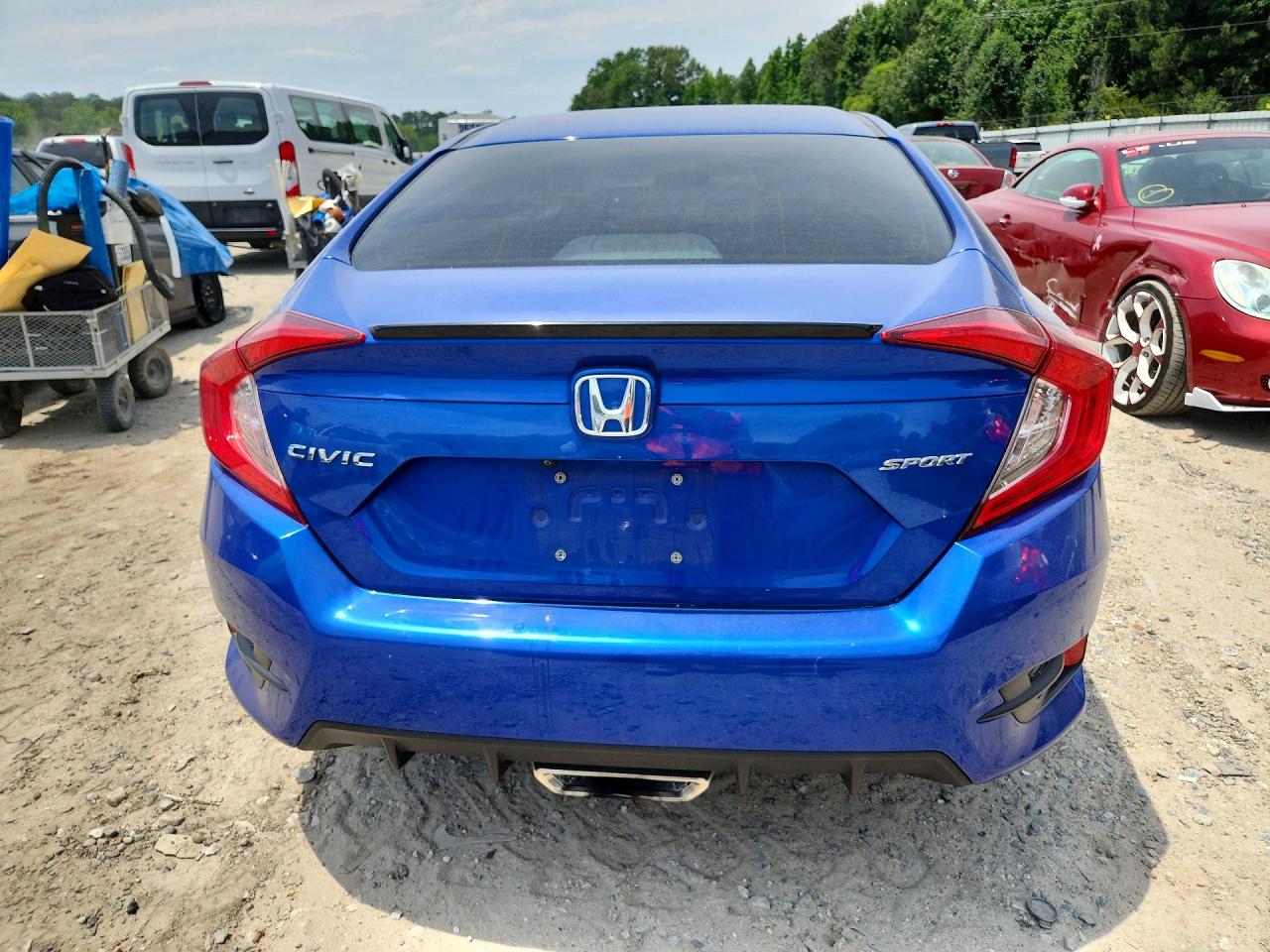 2020 Honda Civic Sport Blue vin: 19XFC2E82LE013131