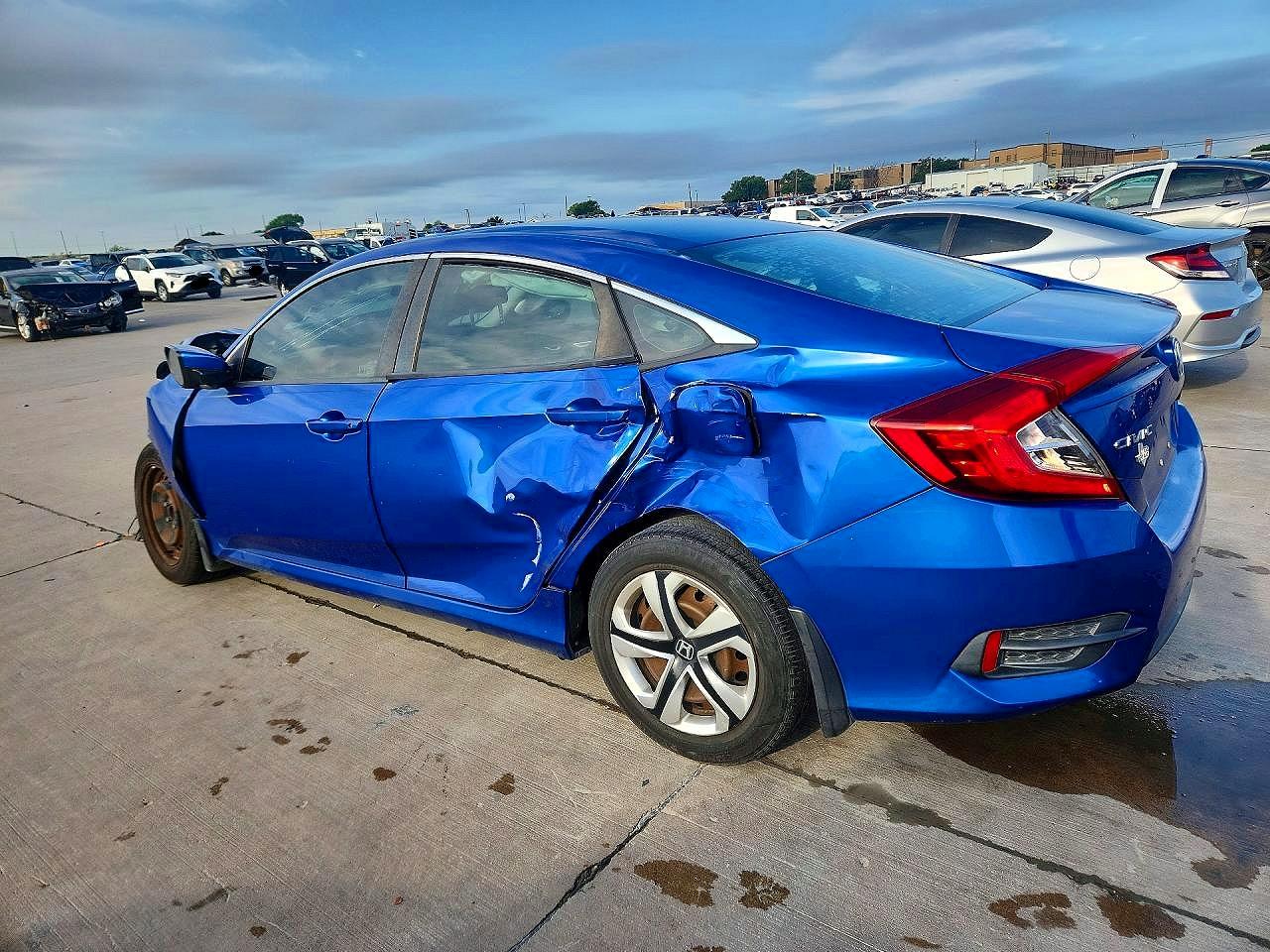 2016 Honda Civic Lx Blue vin: 19XFC2F50GE021593
