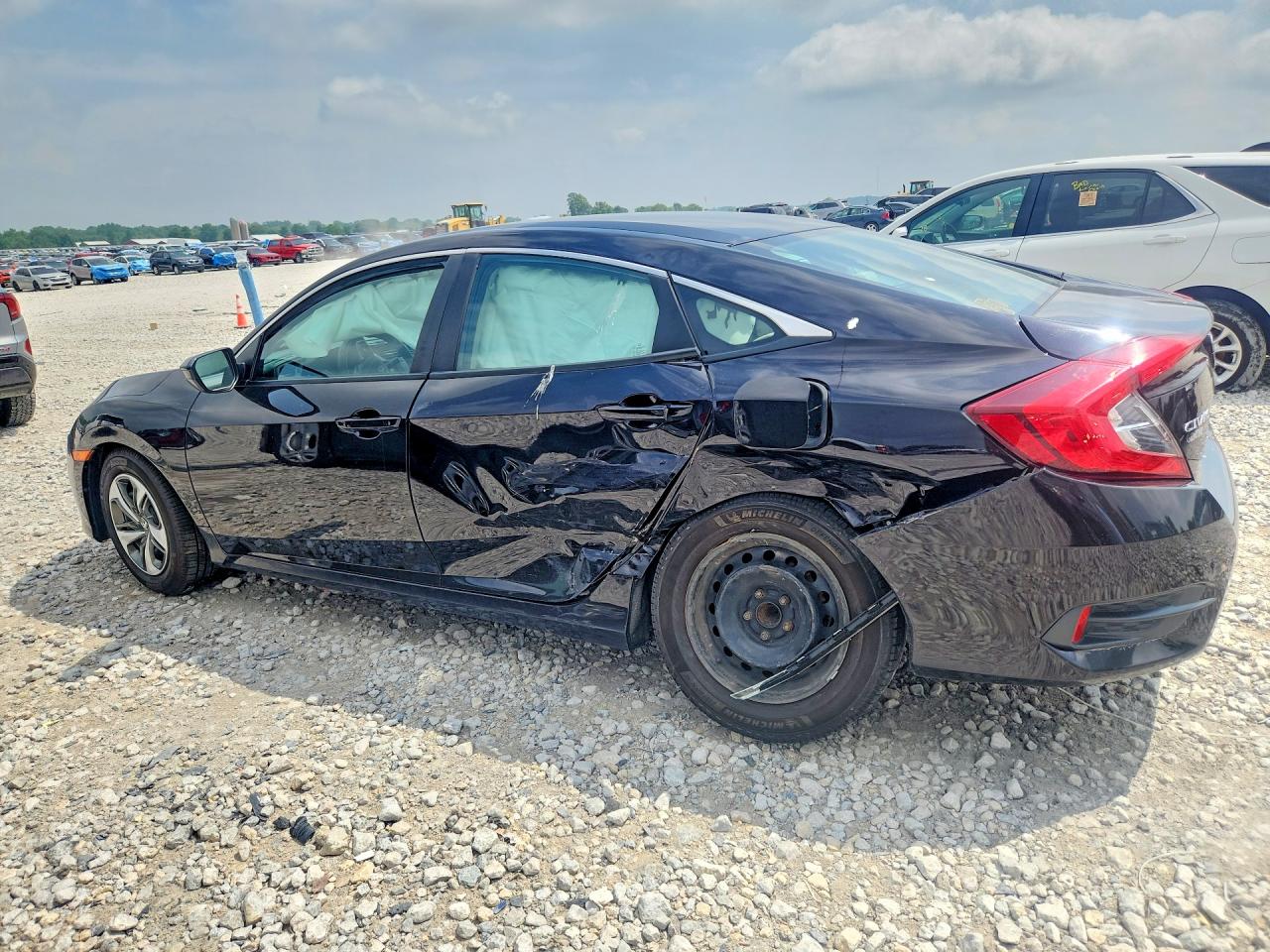 2017 Honda Civic Lx Black vin: 19XFC2F50HE045877