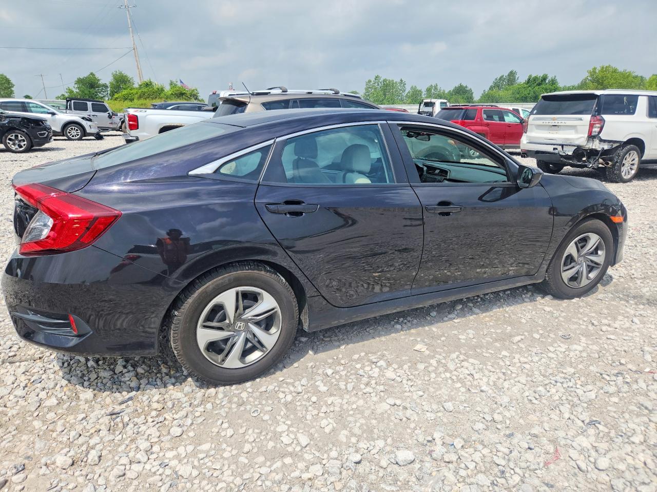 2017 Honda Civic Lx Black vin: 19XFC2F50HE045877