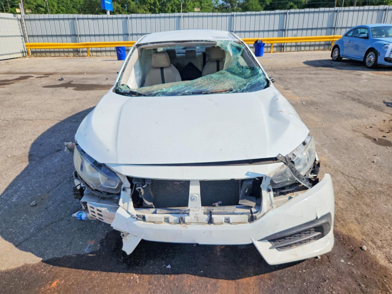 2017 Honda Civic Lx White vin: 19XFC2F50HE203909