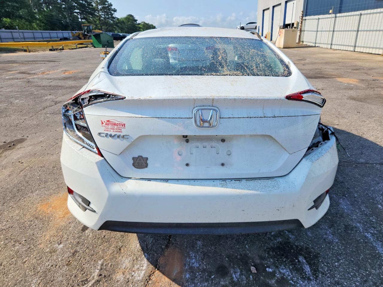 2017 Honda Civic Lx White vin: 19XFC2F50HE203909