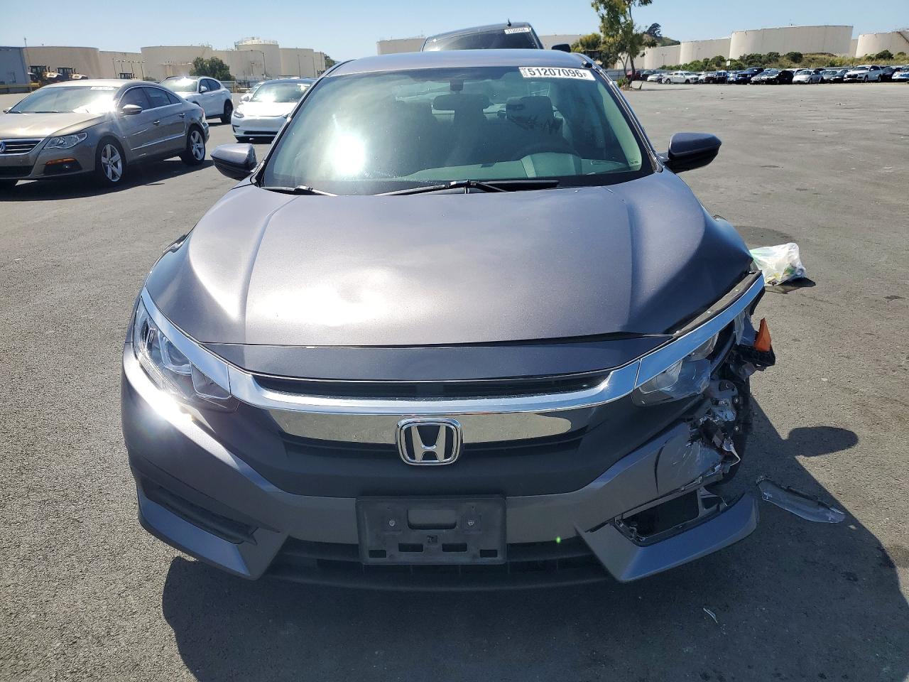 2017 Honda Civic Lx Gray vin: 19XFC2F50HE221603