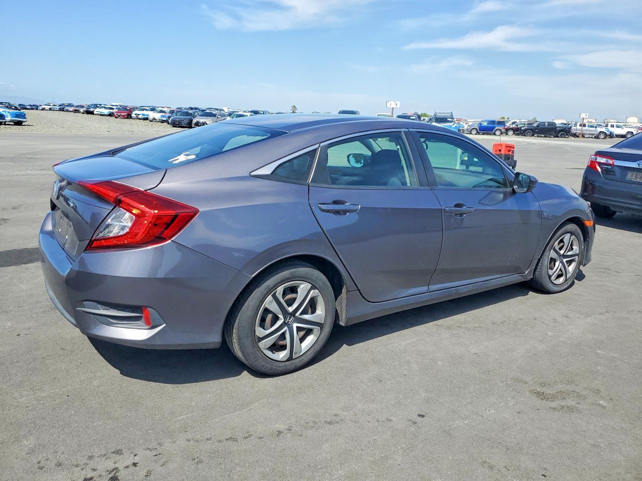 2017 Honda Civic Lx Gray vin: 19XFC2F50HE221603