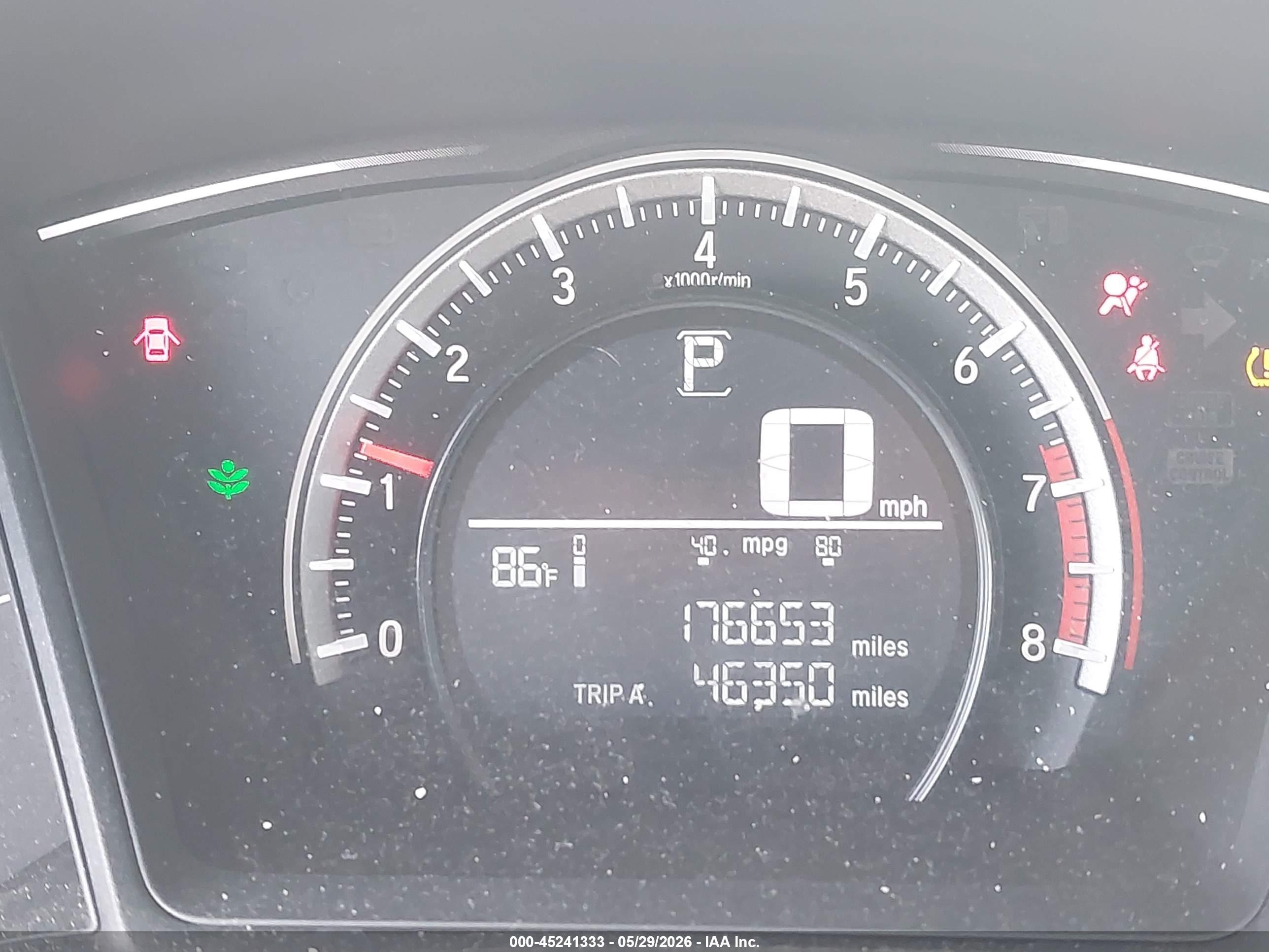 2016 Honda Civic Lx White vin: 19XFC2F51GE007878